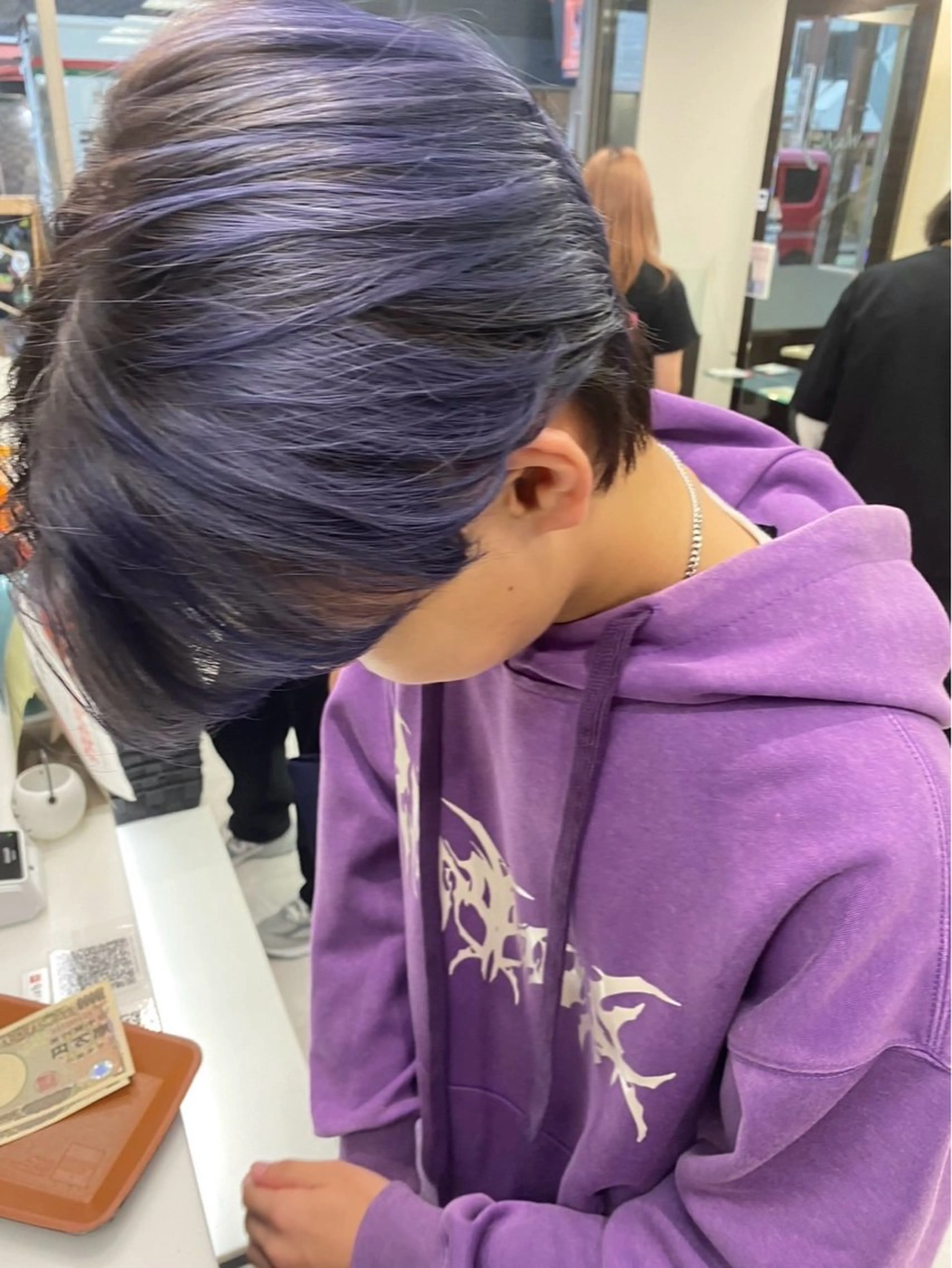 ショート カラー メンズ ブルーカラー ブルーラベンダー ラベンダーカラー 🍒KUMAGAI 🍒のヘアスタイル