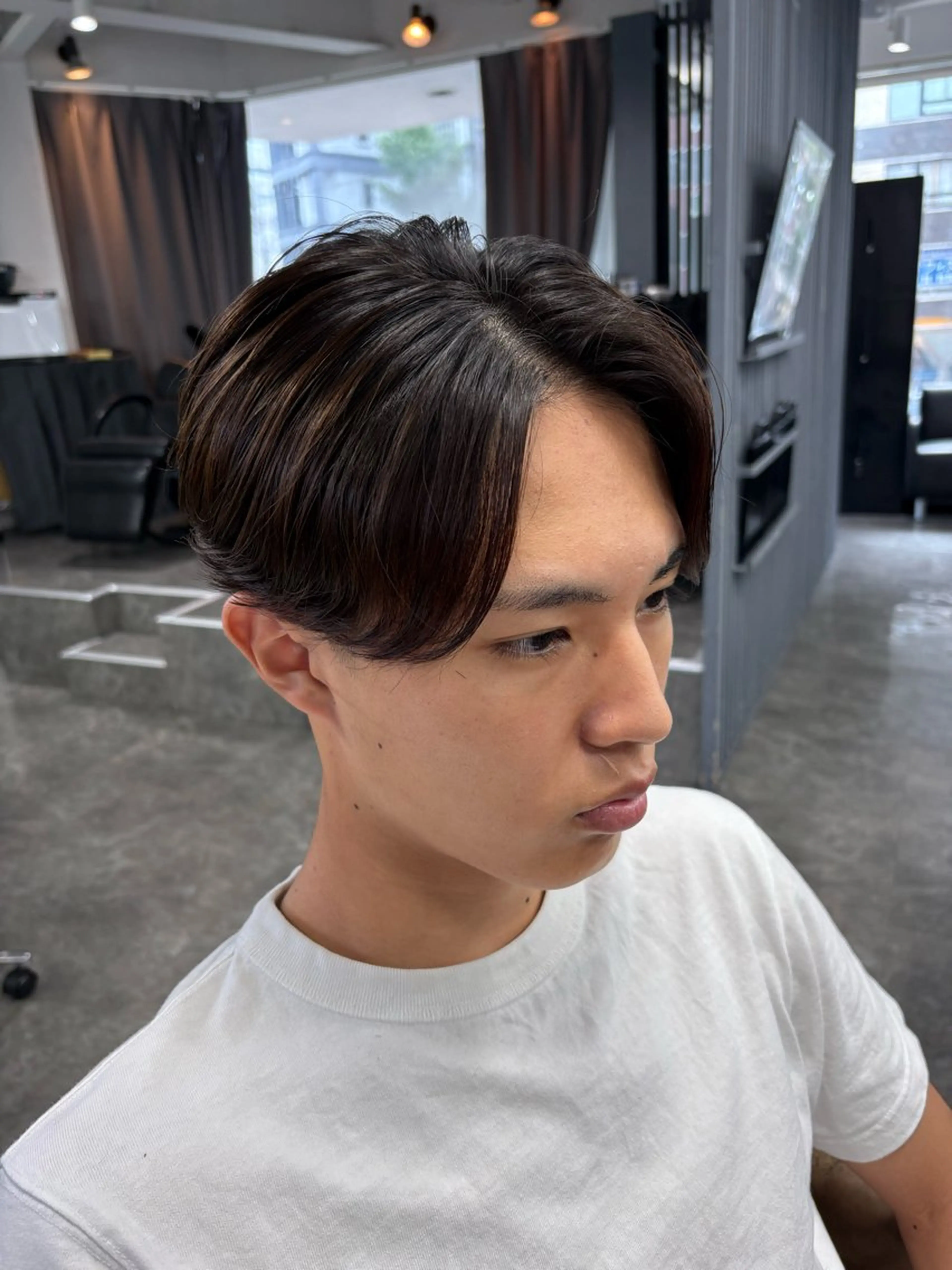 パーマ メンズ カット パーマ ニュアンス/シャドウ /韓国系/梅田茶屋町のヘアスタイル