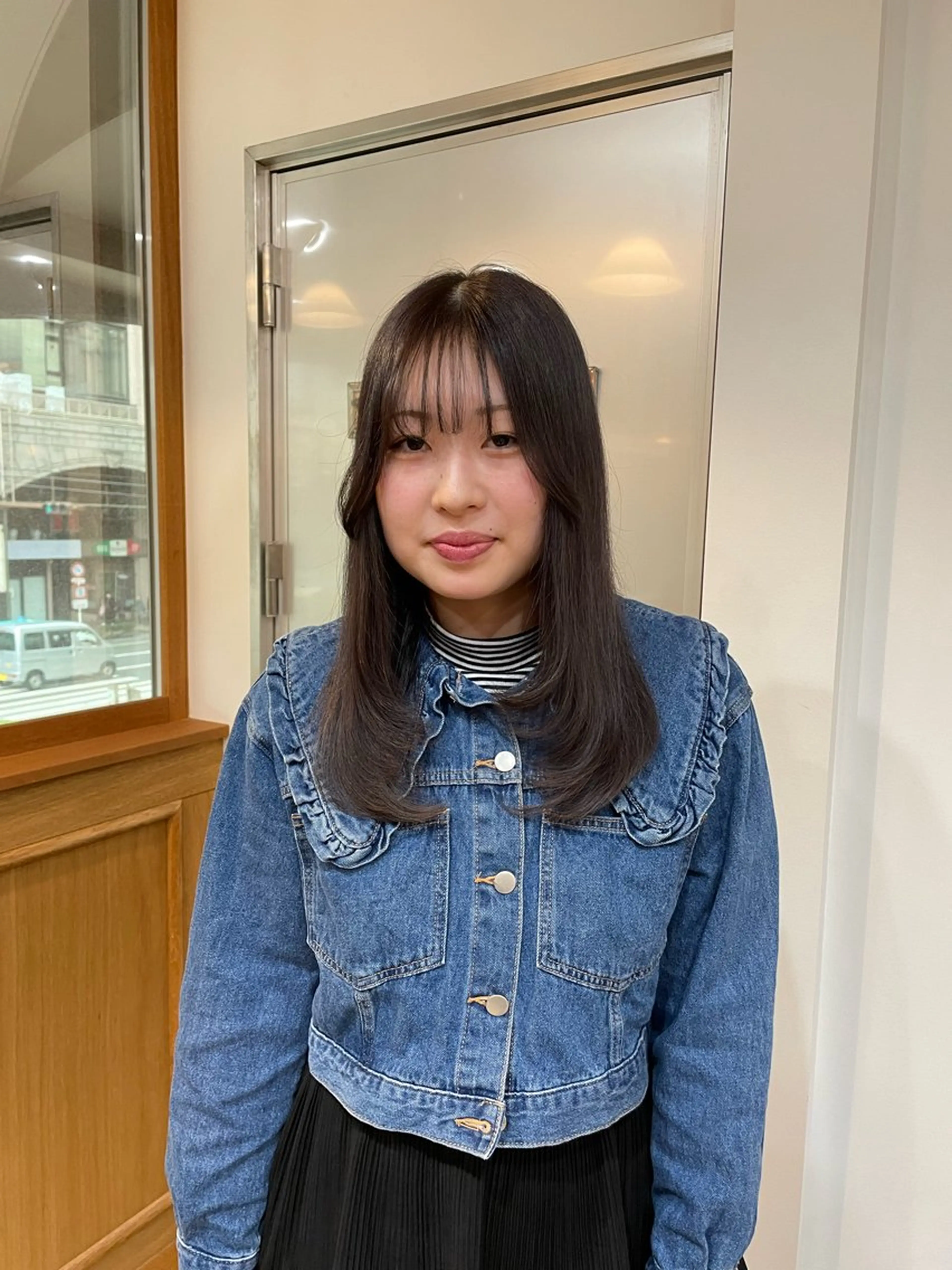 セミロング レイヤーカット 顔周りカット 🎀サヤカ🎀のヘアスタイル