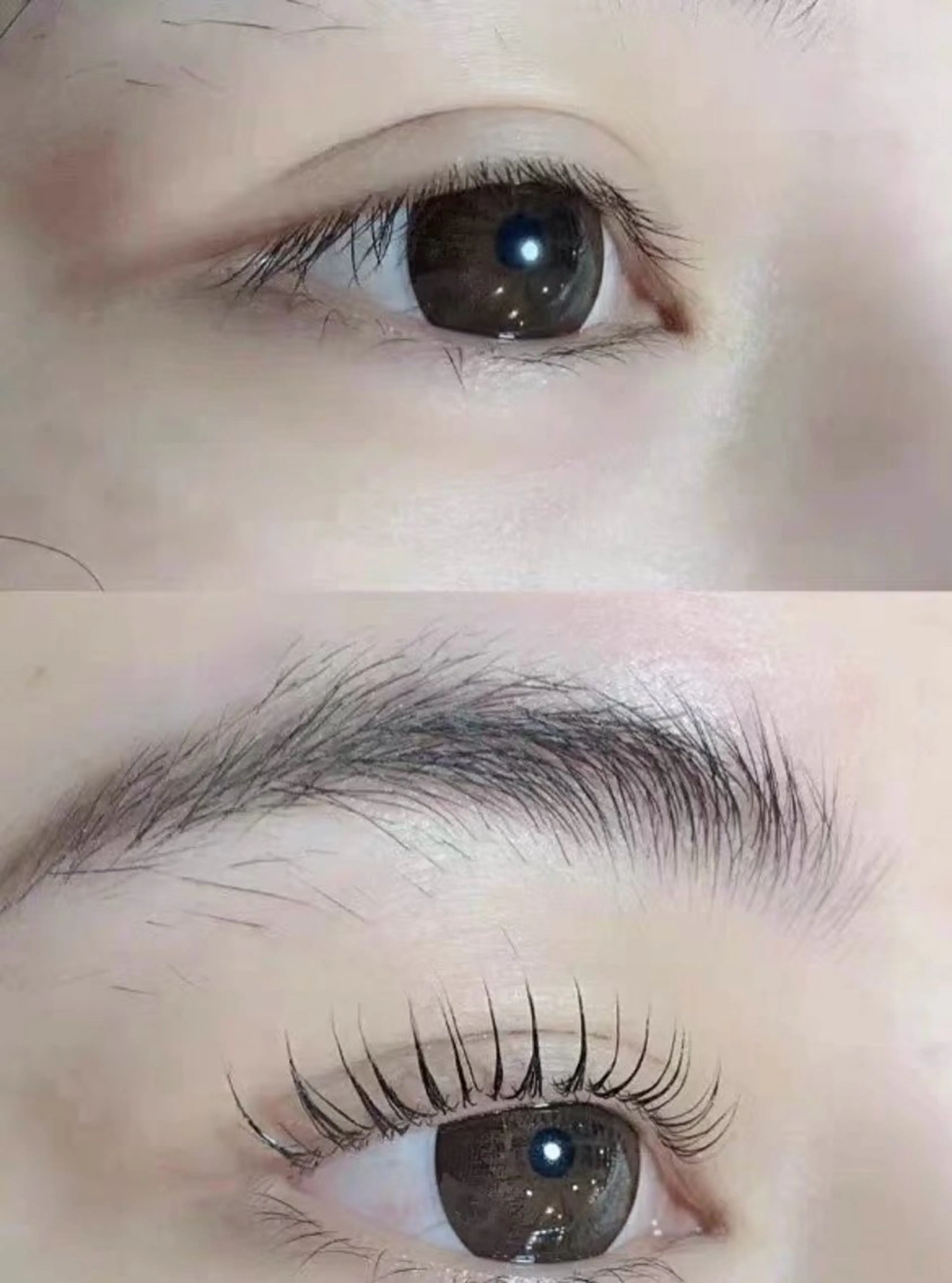 ♥️パリジェンヌ（上のみ）+下まつげ20本¥5780/30本¥6280　　高濃度美容液付き♥️の写真