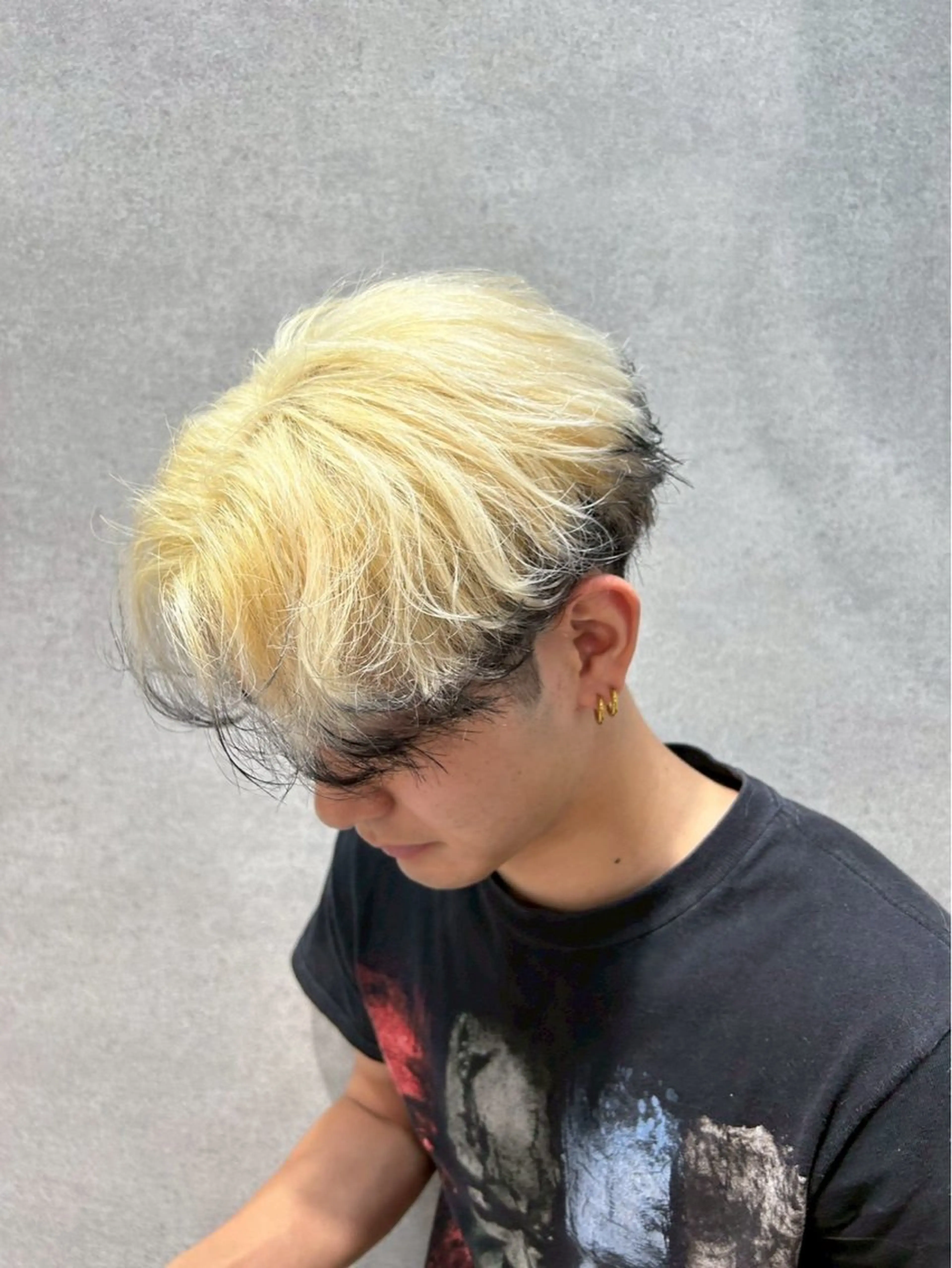 【韓国風ハイトーン】メンズカット+ブリーチありダブルカラー⚡️の写真