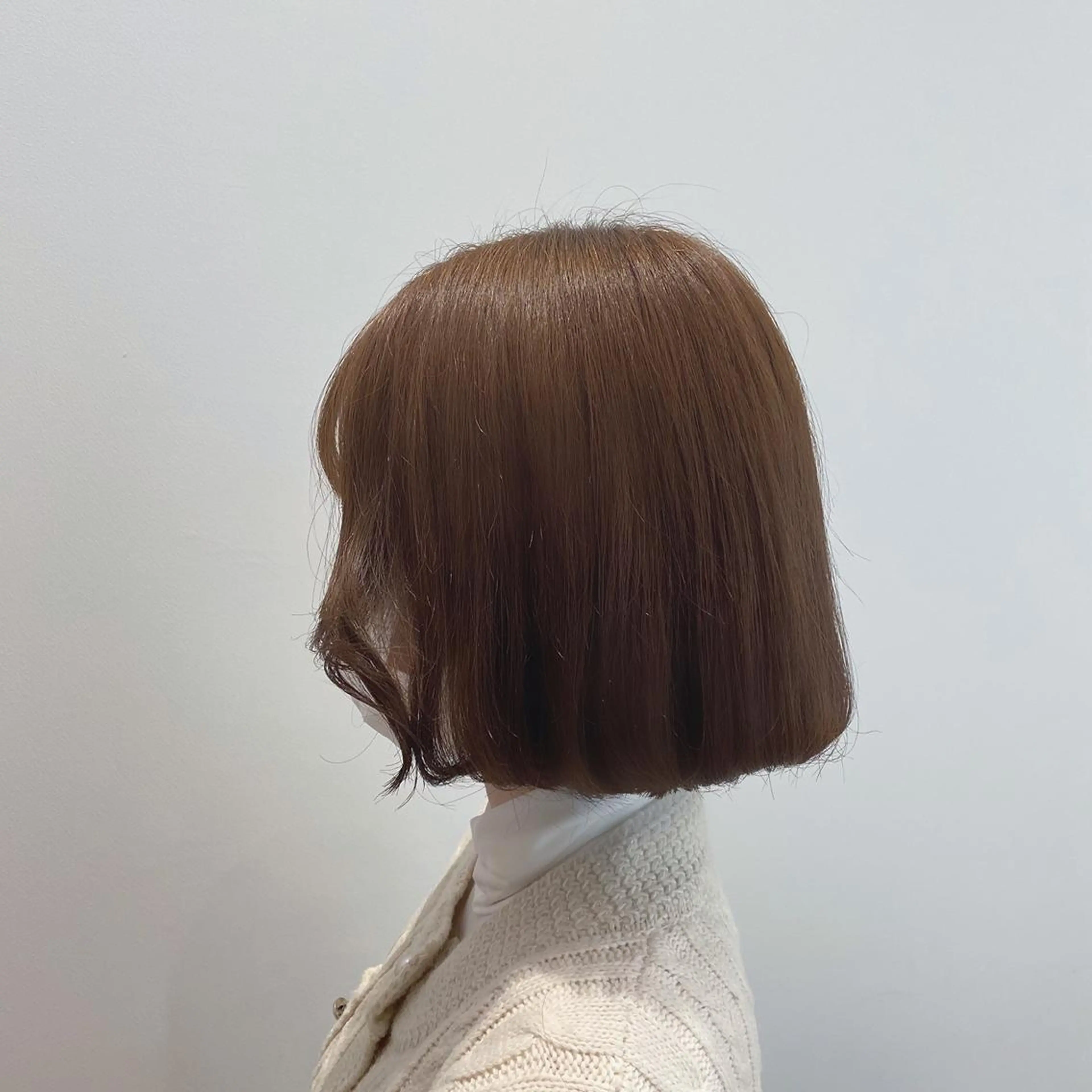 ミディアム カラー ボブ タンバルモリ カット 和歌山韓国ヘア🌙 MOEのヘアスタイル