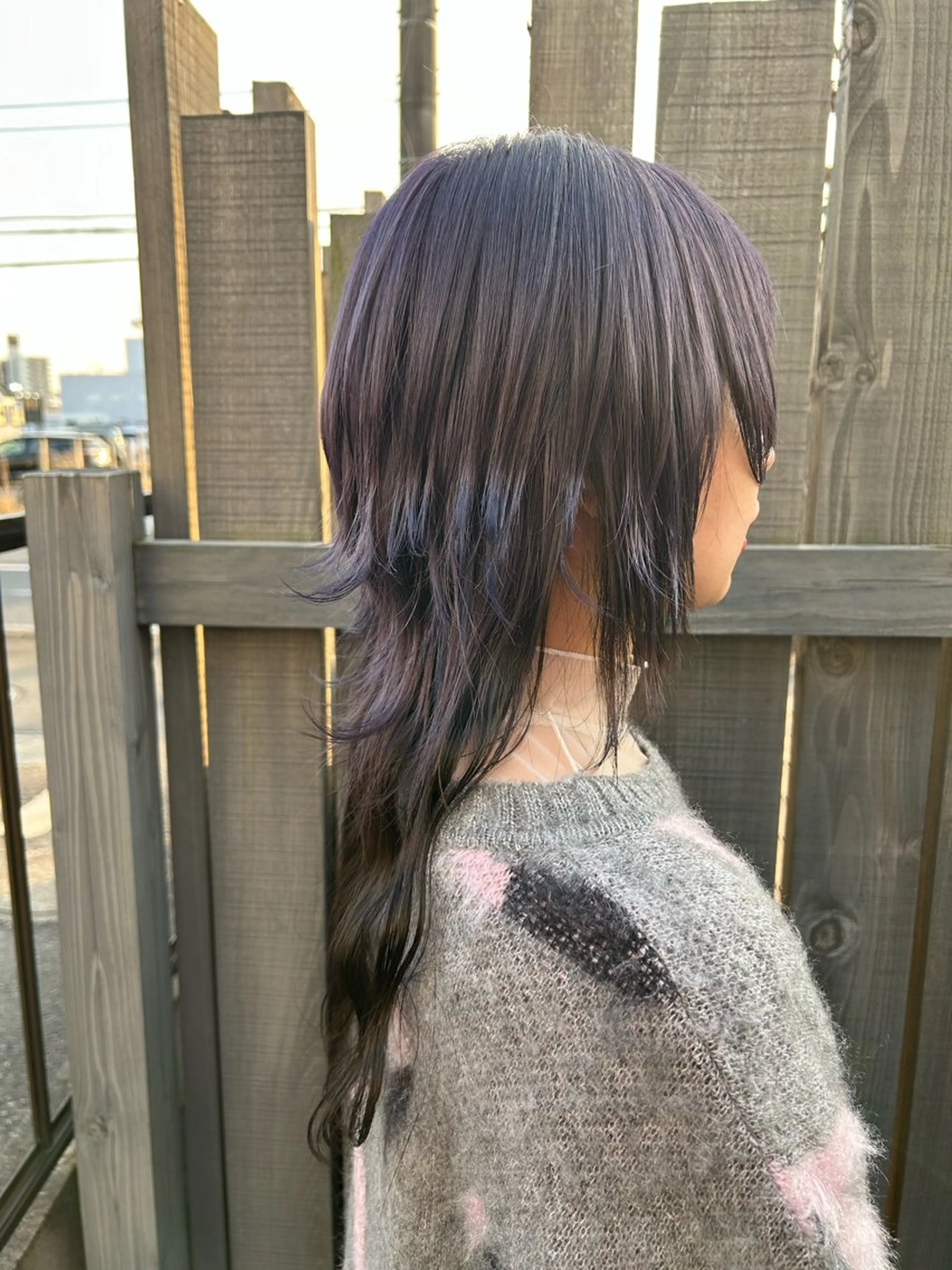 ロング カラー ロング ウルフカット SALWIN ゆうのヘアスタイル