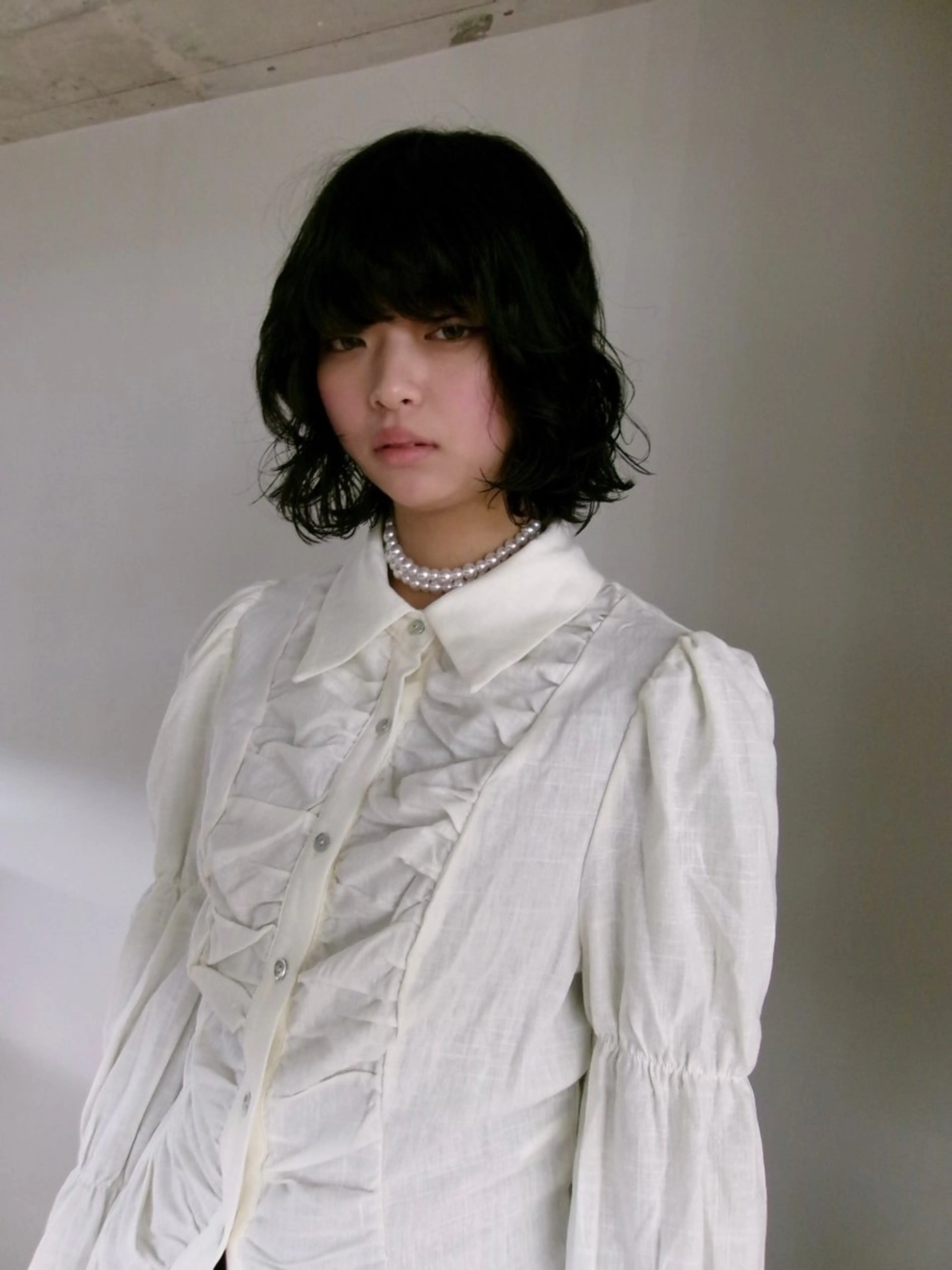 ミディアム パーマ ミディアムパーマ ボブ MIES ミナリのヘアスタイル