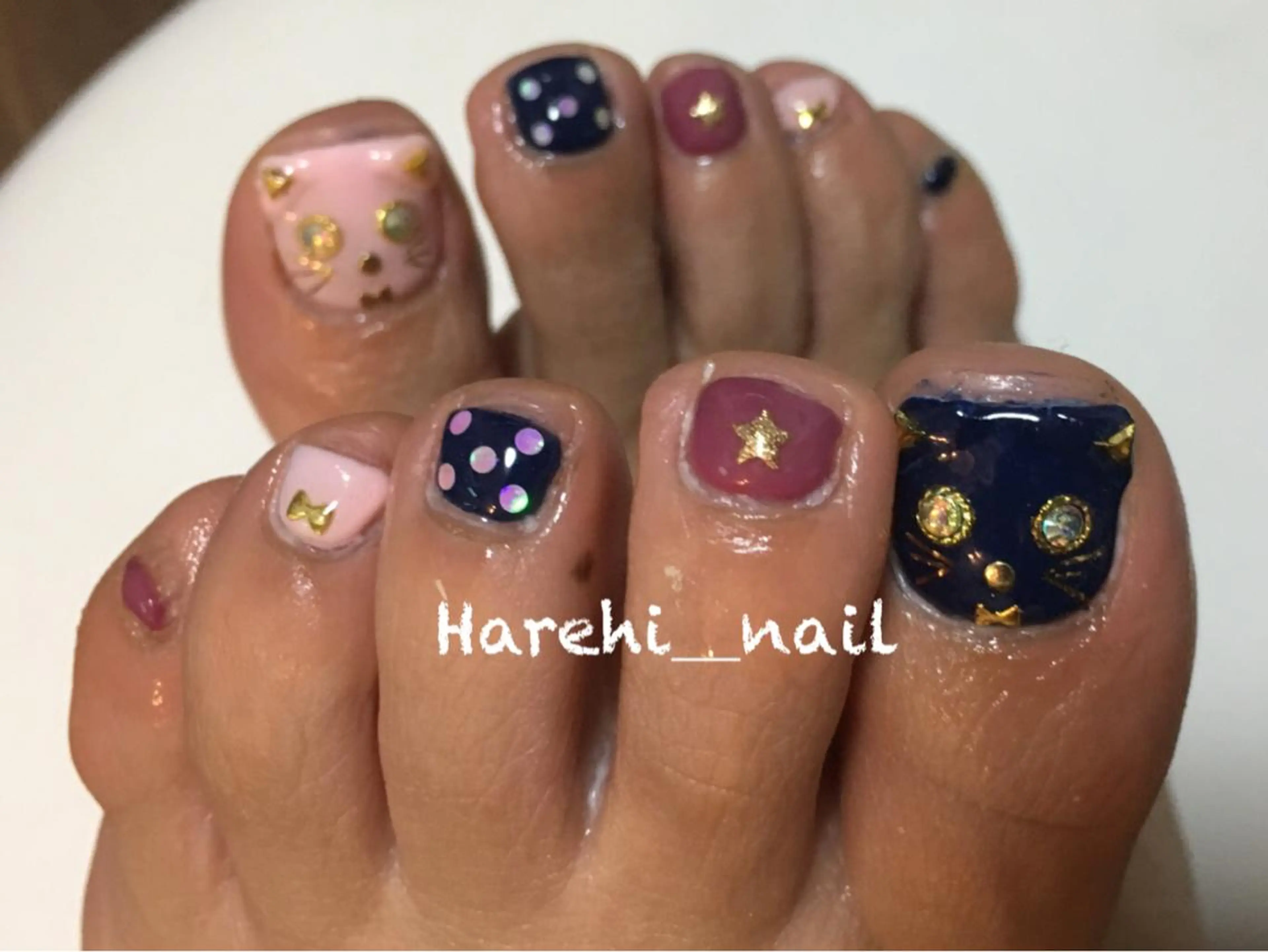 ネイル フットネイル Harehi_ nailのネイルデザイン