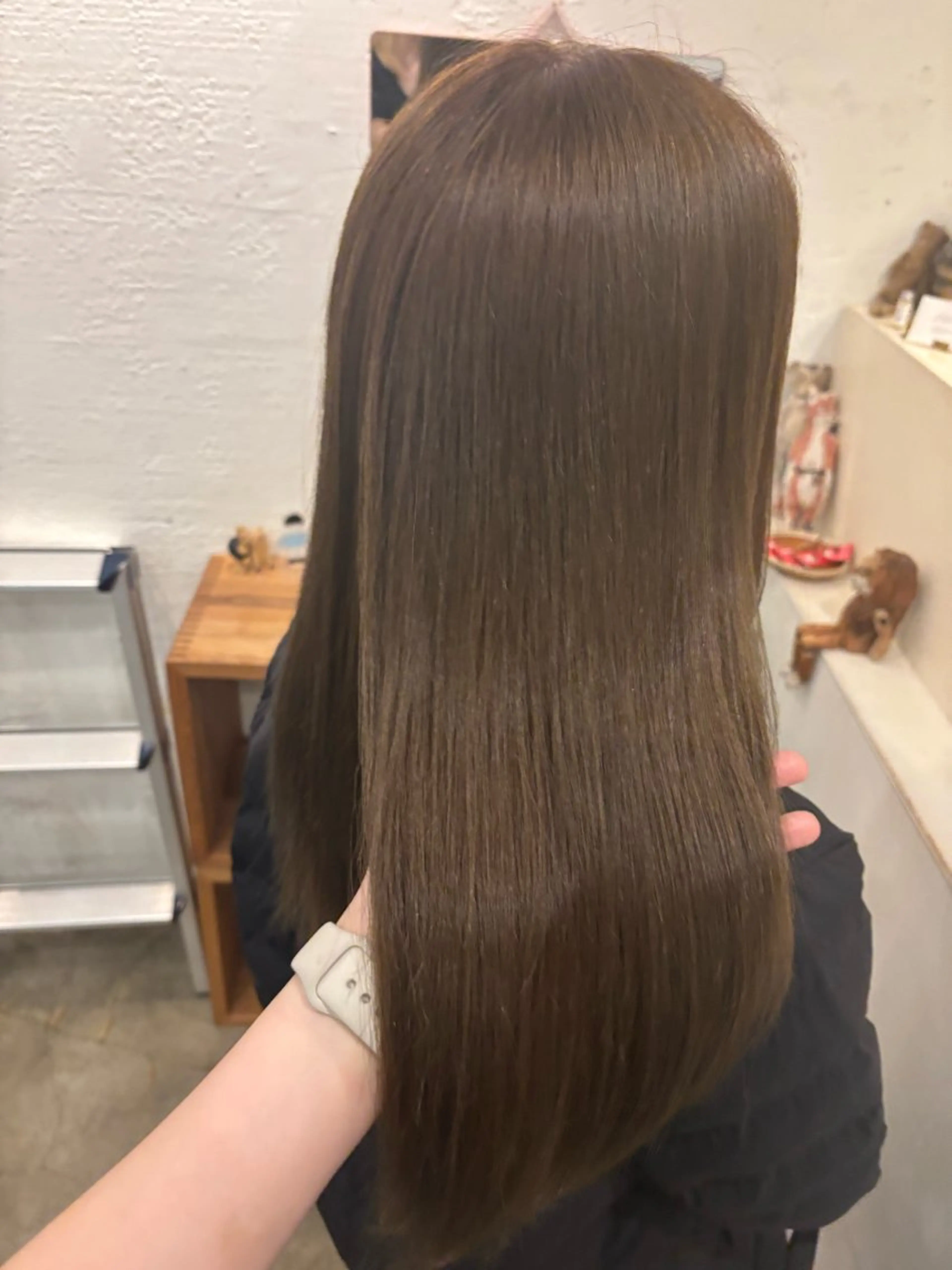 カラー ブリーチ グレージュ ブリーチなしカラー ヘアカラー トリートメント ヘッドスパ 🎀透明感カラー🎀 Yurinoのヘアスタイル