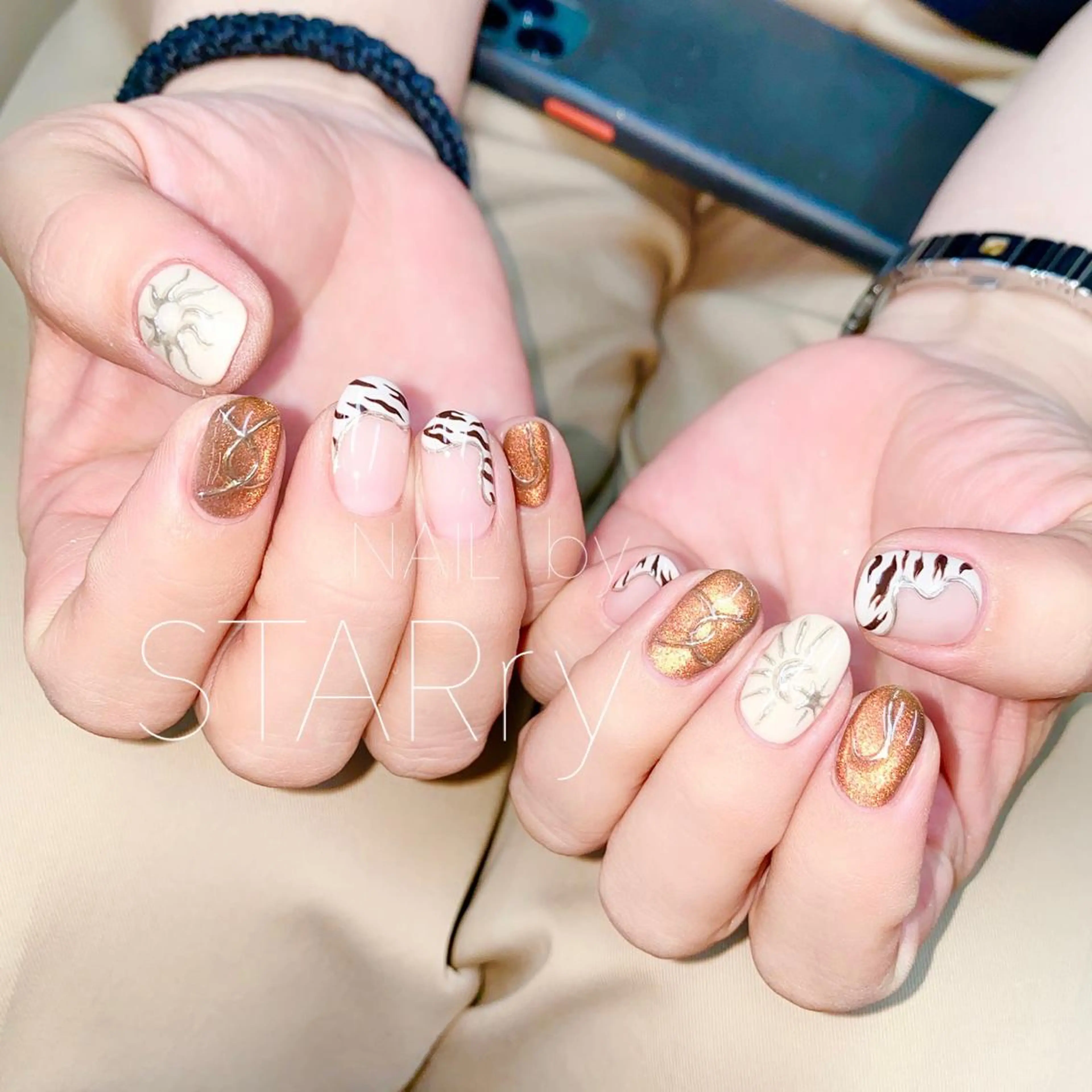 ネイル アートネイル ジェルネイル ニュアンスネイル パラジェル シンプルネイル NAIL by STARry 川口のネイルデザイン