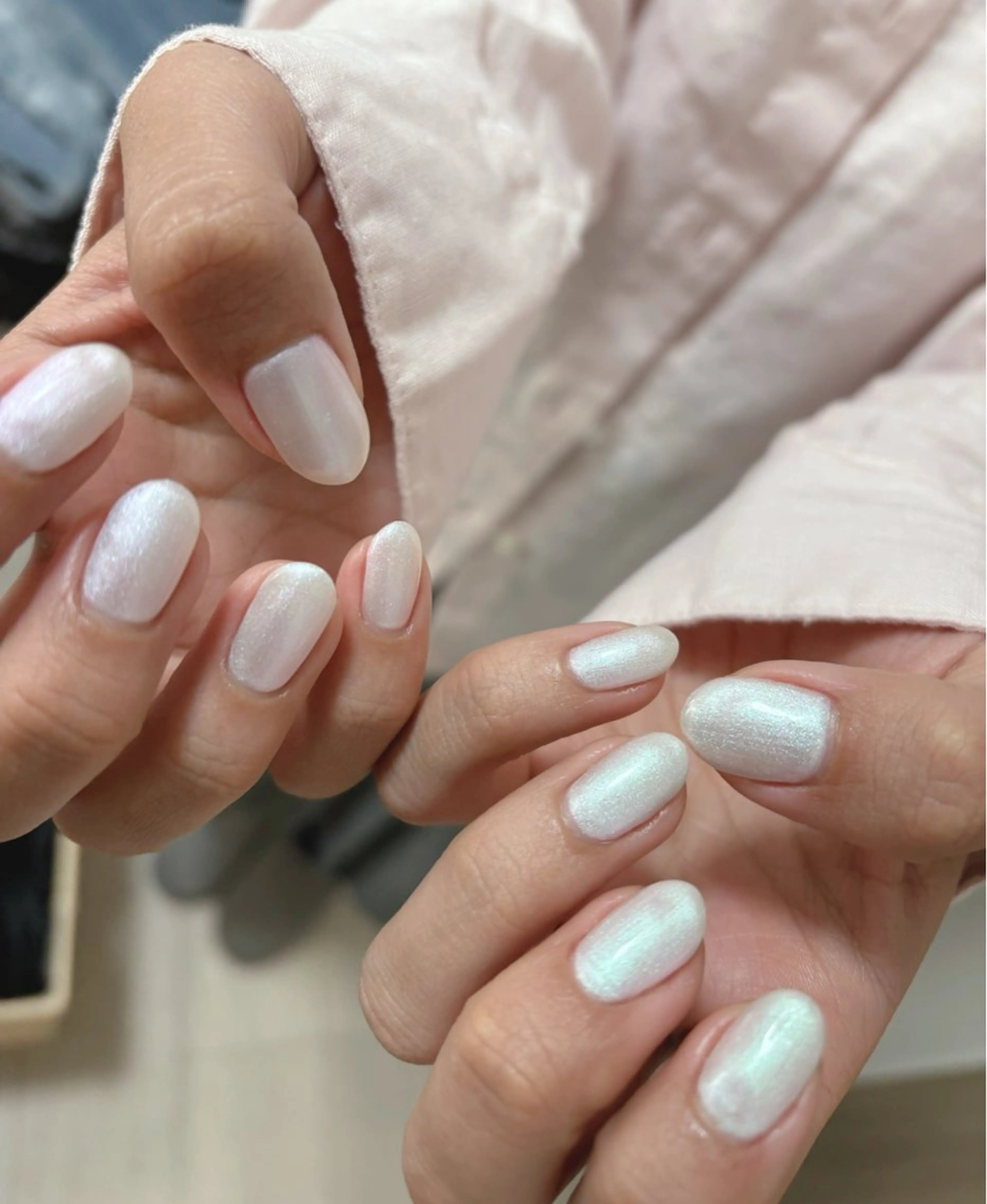 ネイル ジェルネイル ワンカラーネイル パラジェル ホワイト ハンドネイル 認定講師⭐️歴20年 サロン&スクールのネイルデザイン