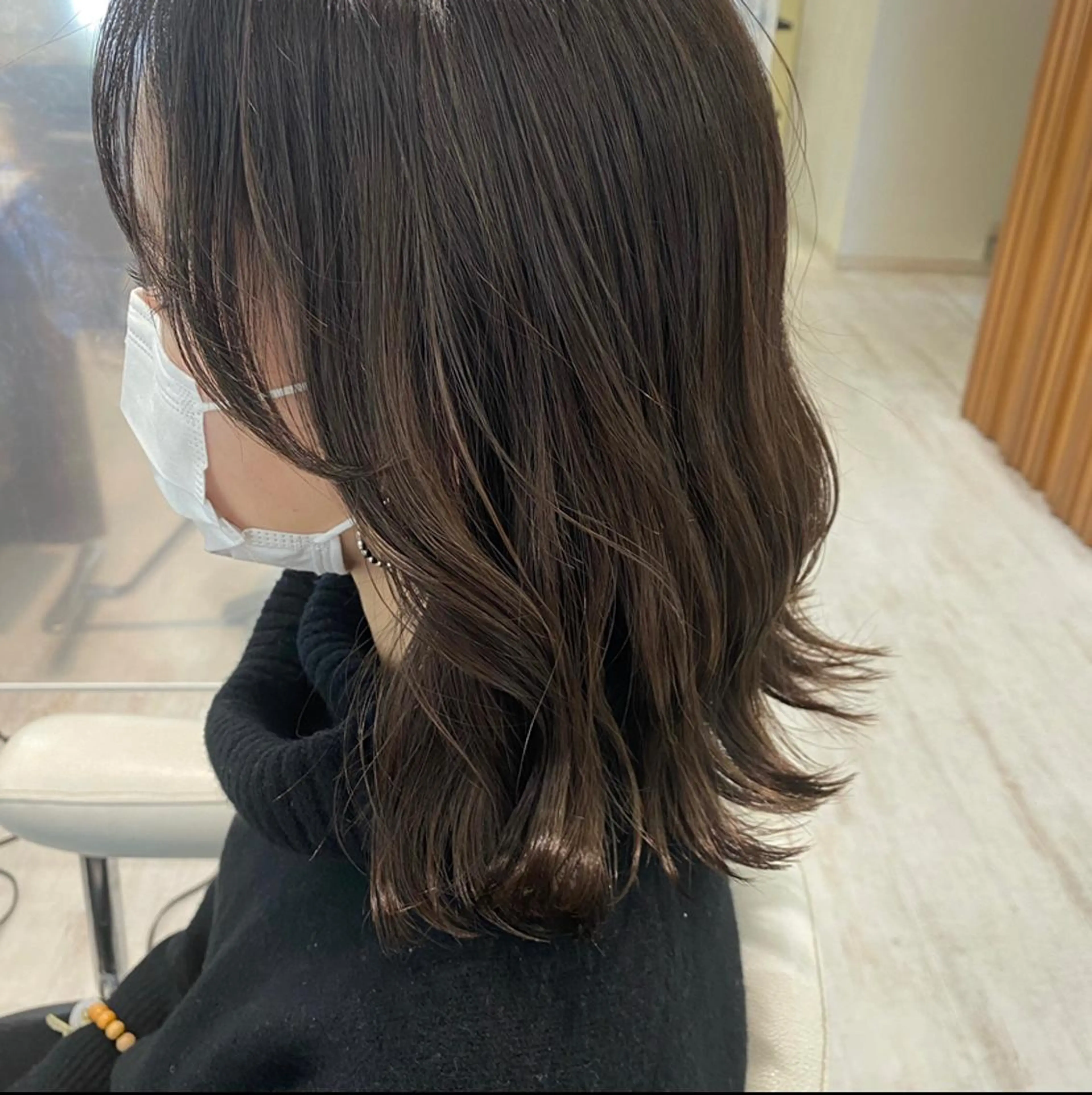 ミディアム カラー ブラウンカラー ショコラブラウン イルミナカラー ショート/ボブ🌿 大野ちかのヘアスタイル