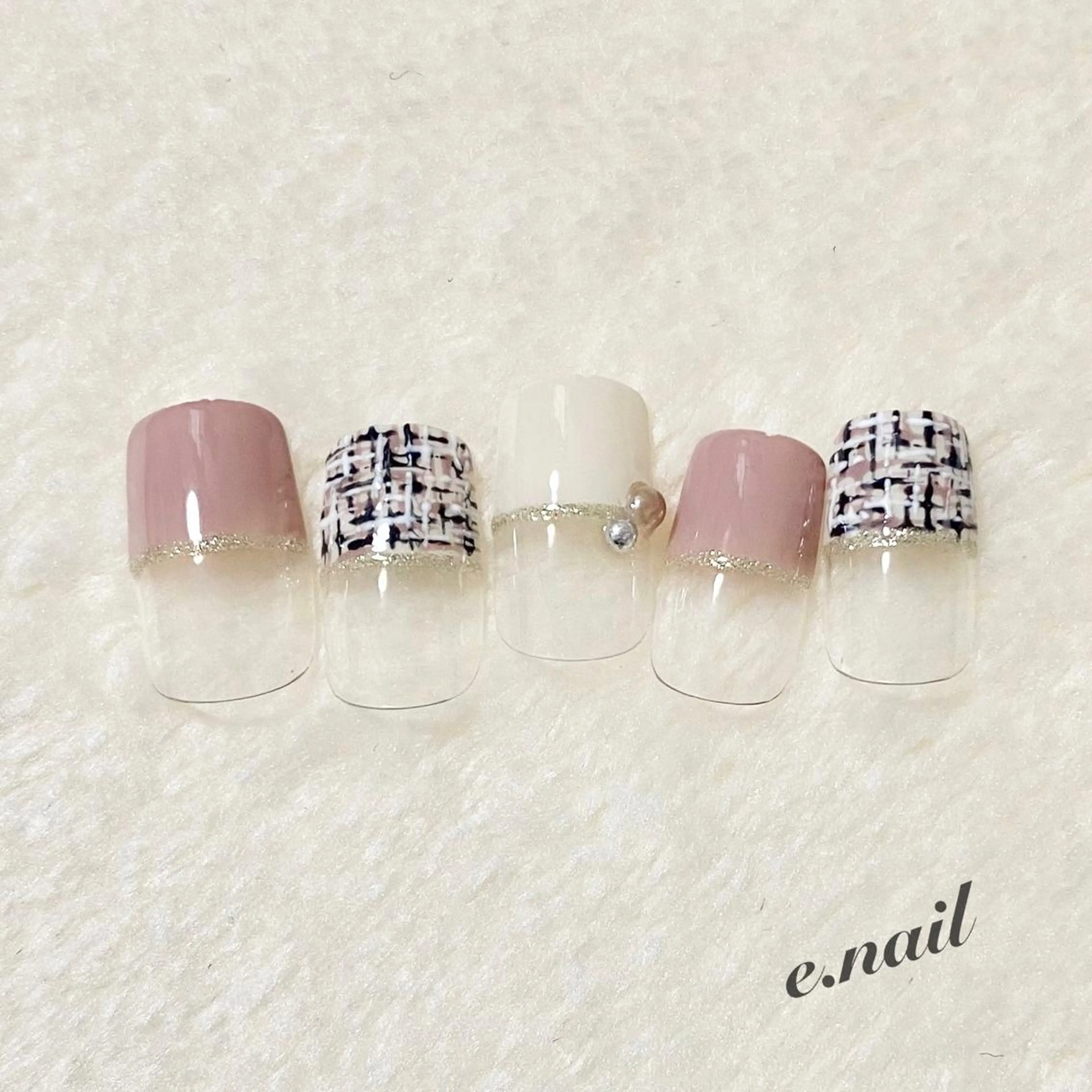ネイル ツイードネイル N.design mineのネイルデザイン