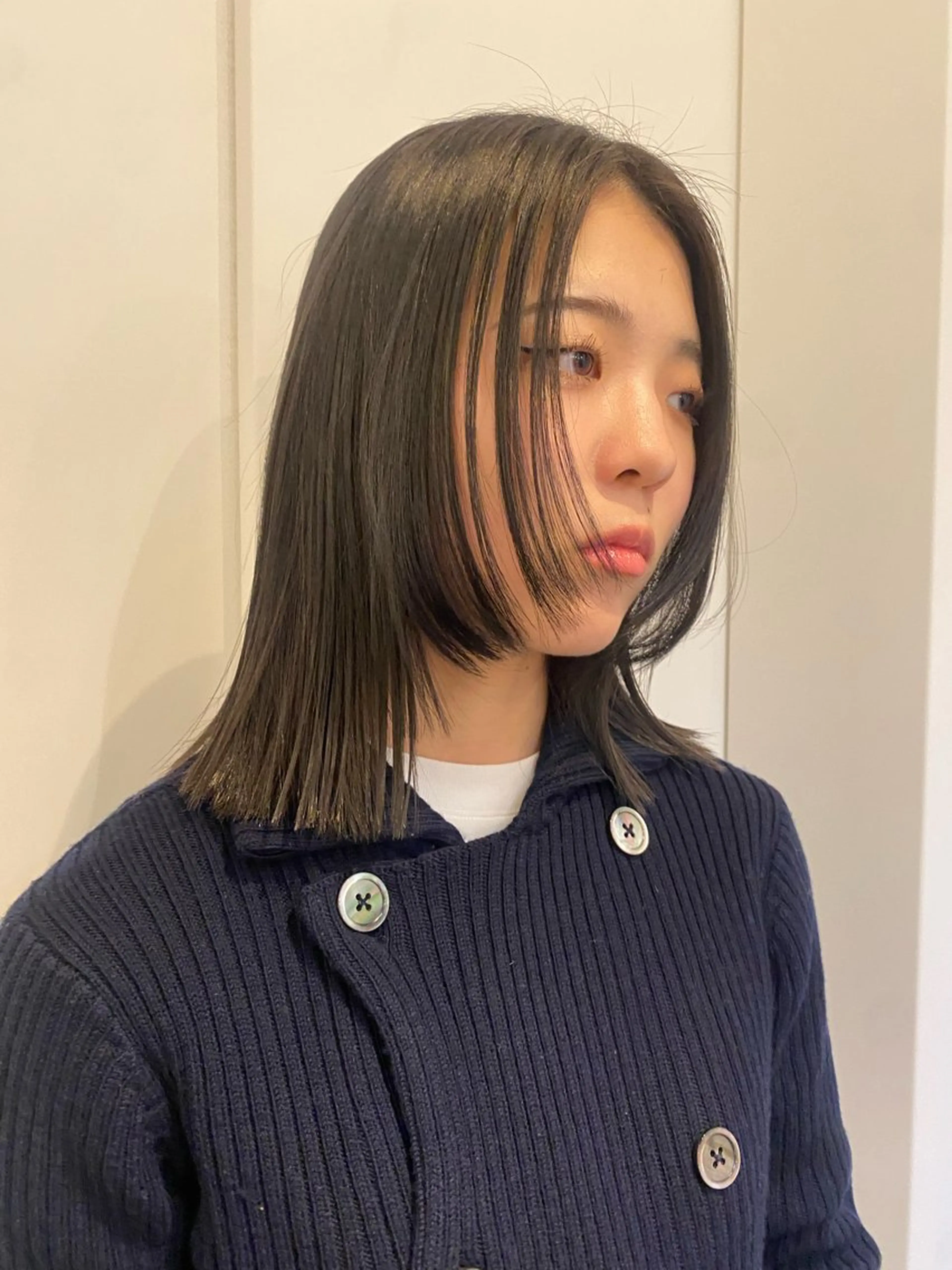 ミディアム ボブ 永田 愛莉のヘアスタイル