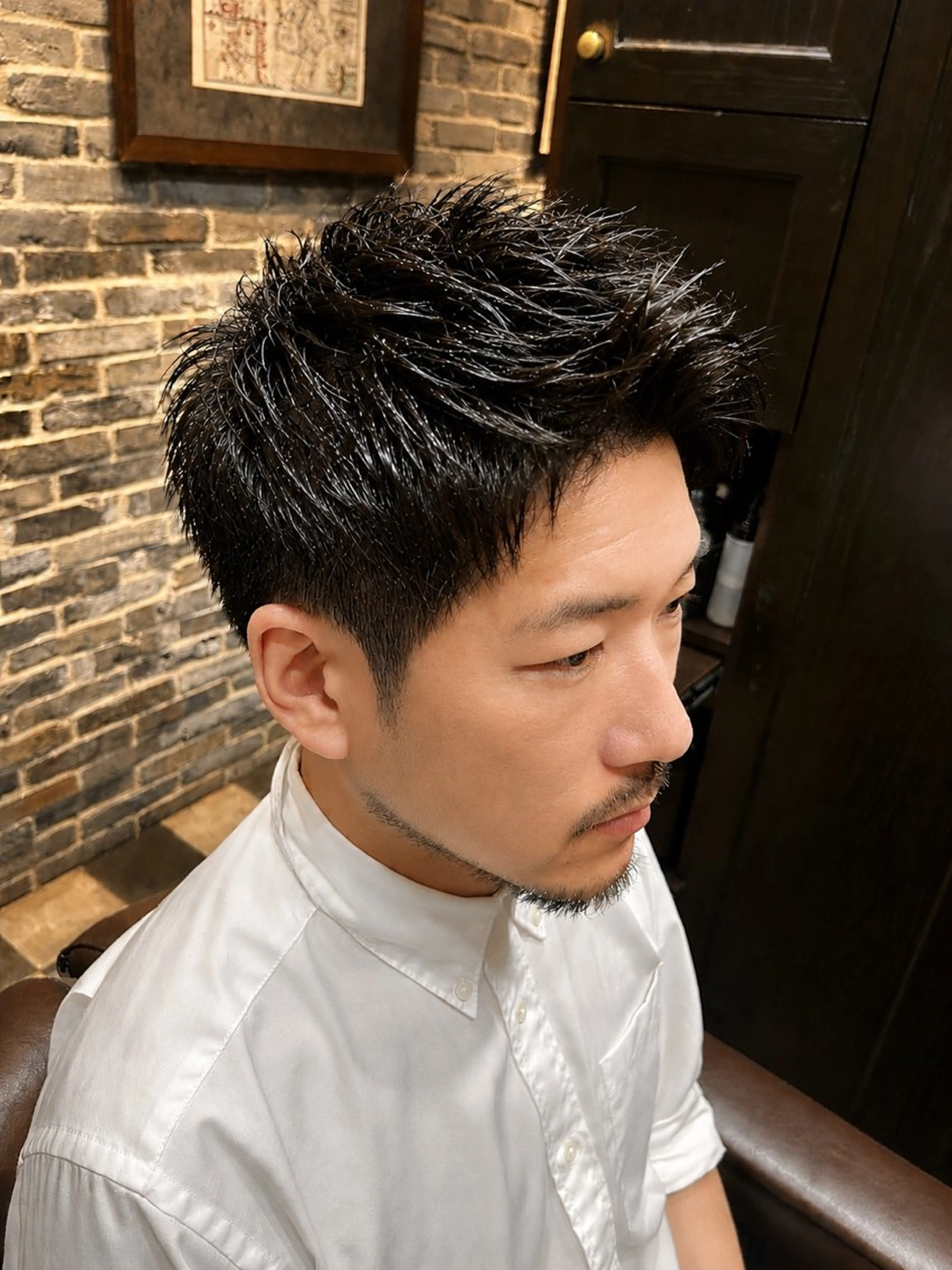 ショート パーマ 佐藤 功樹のヘアスタイル