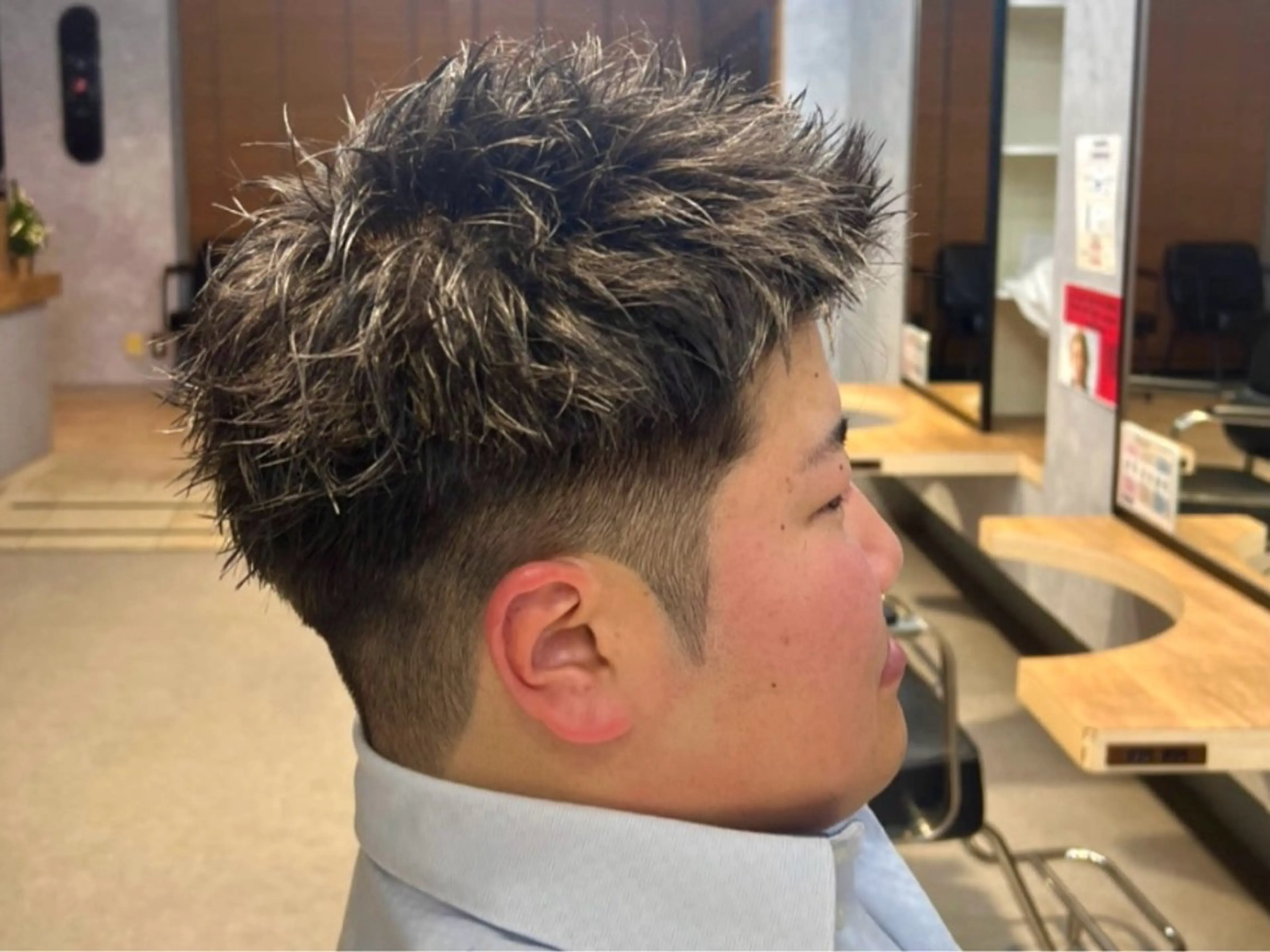 メンズカットモデルの写真