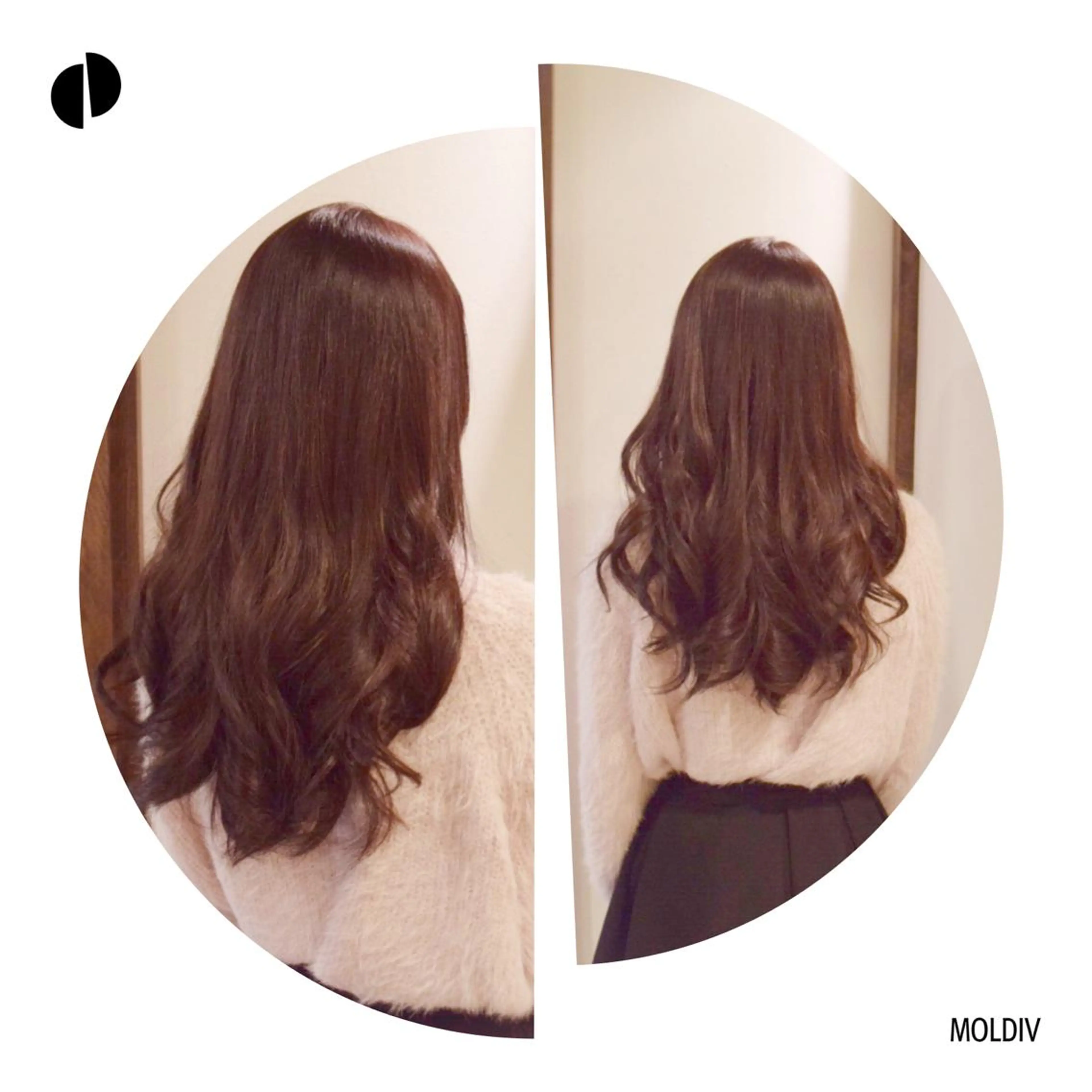 セミロング ロング カラー ブラウンカラー ピンクカラー ピンクブラウン ✨縮毛矯正✨髪質改善 ナカシマ ユミのヘアスタイル