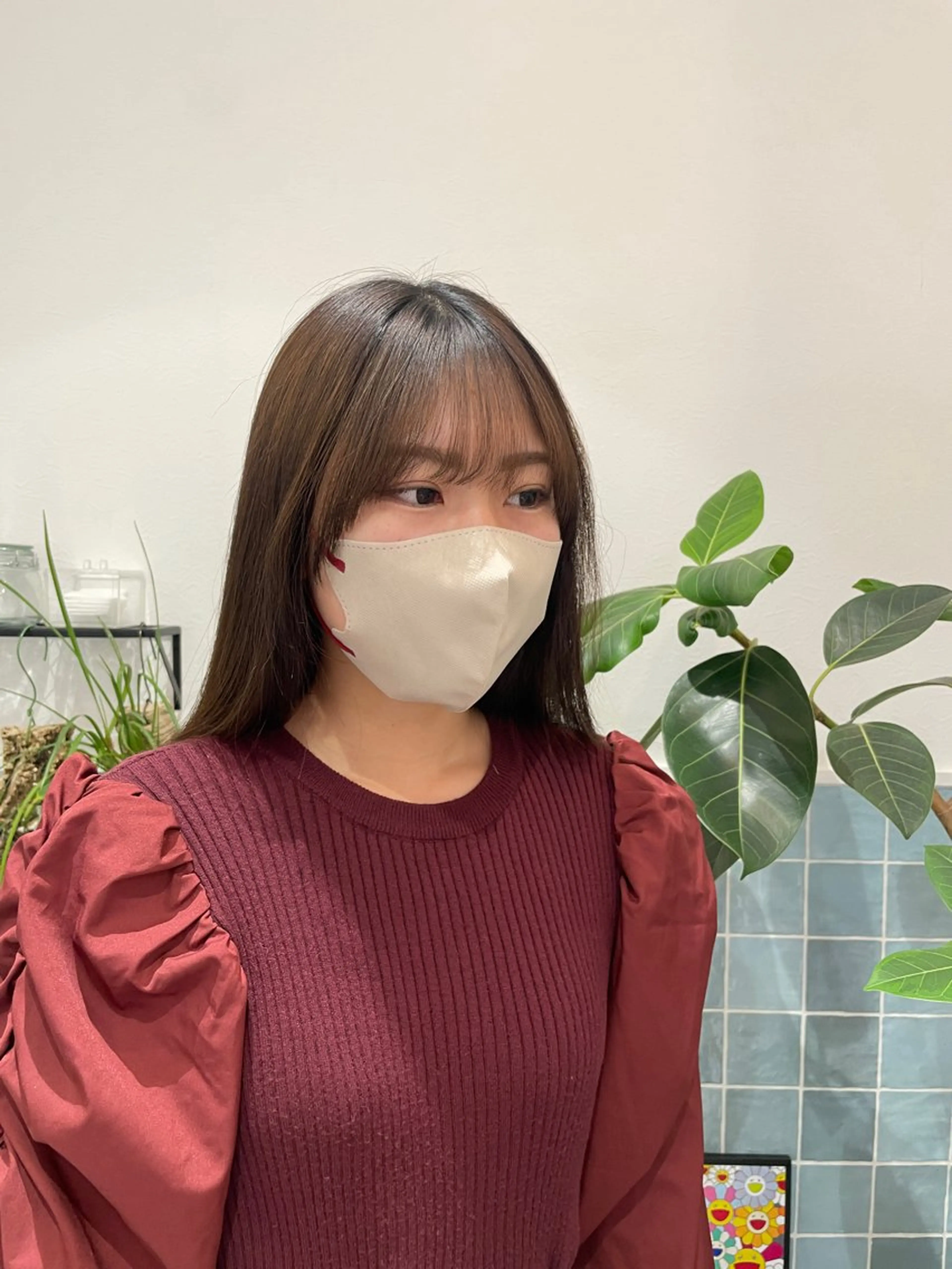 ロング 顔周りカット 🕊髪質改善 ストレート🕊まいのヘアスタイル