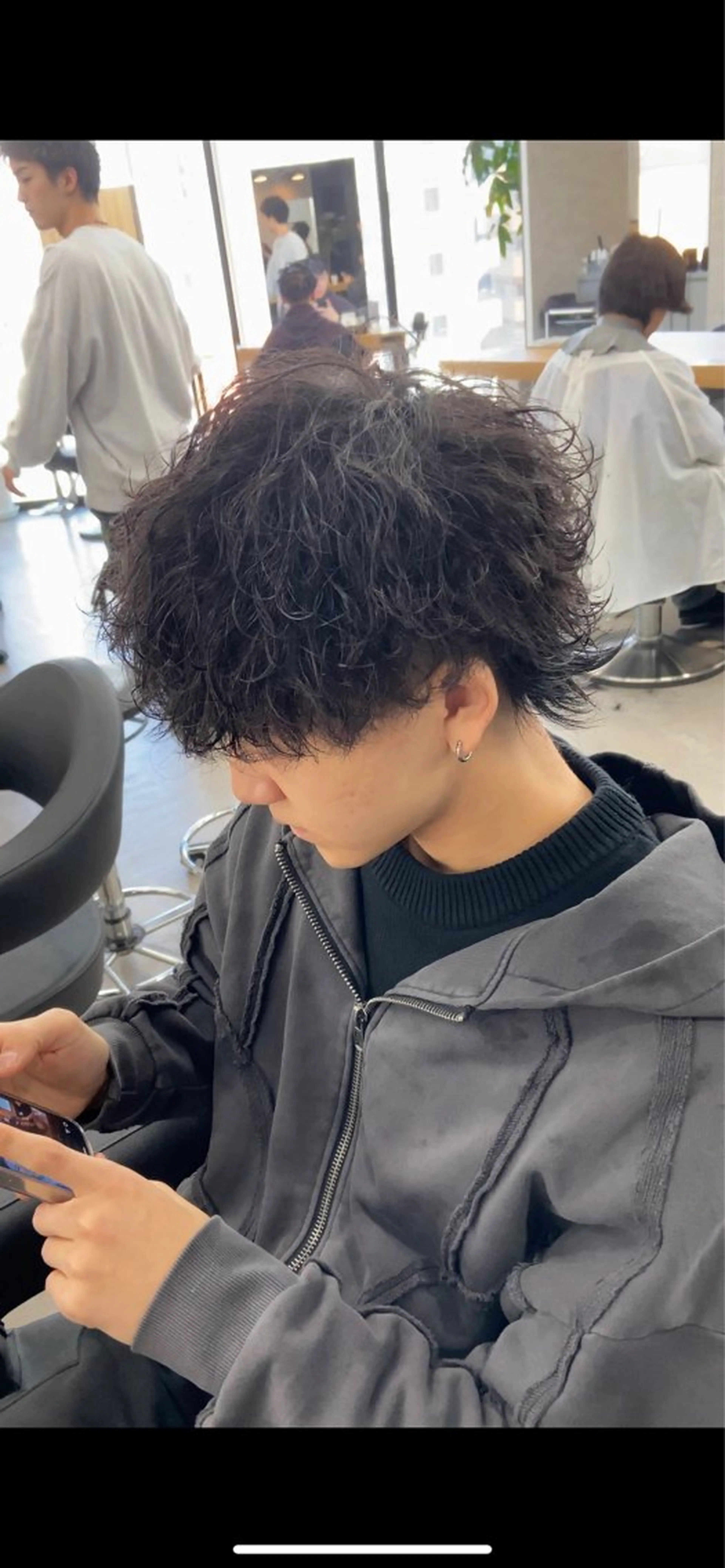 パーマ ヘアアレンジ メンズ 川合 智之のヘアスタイル