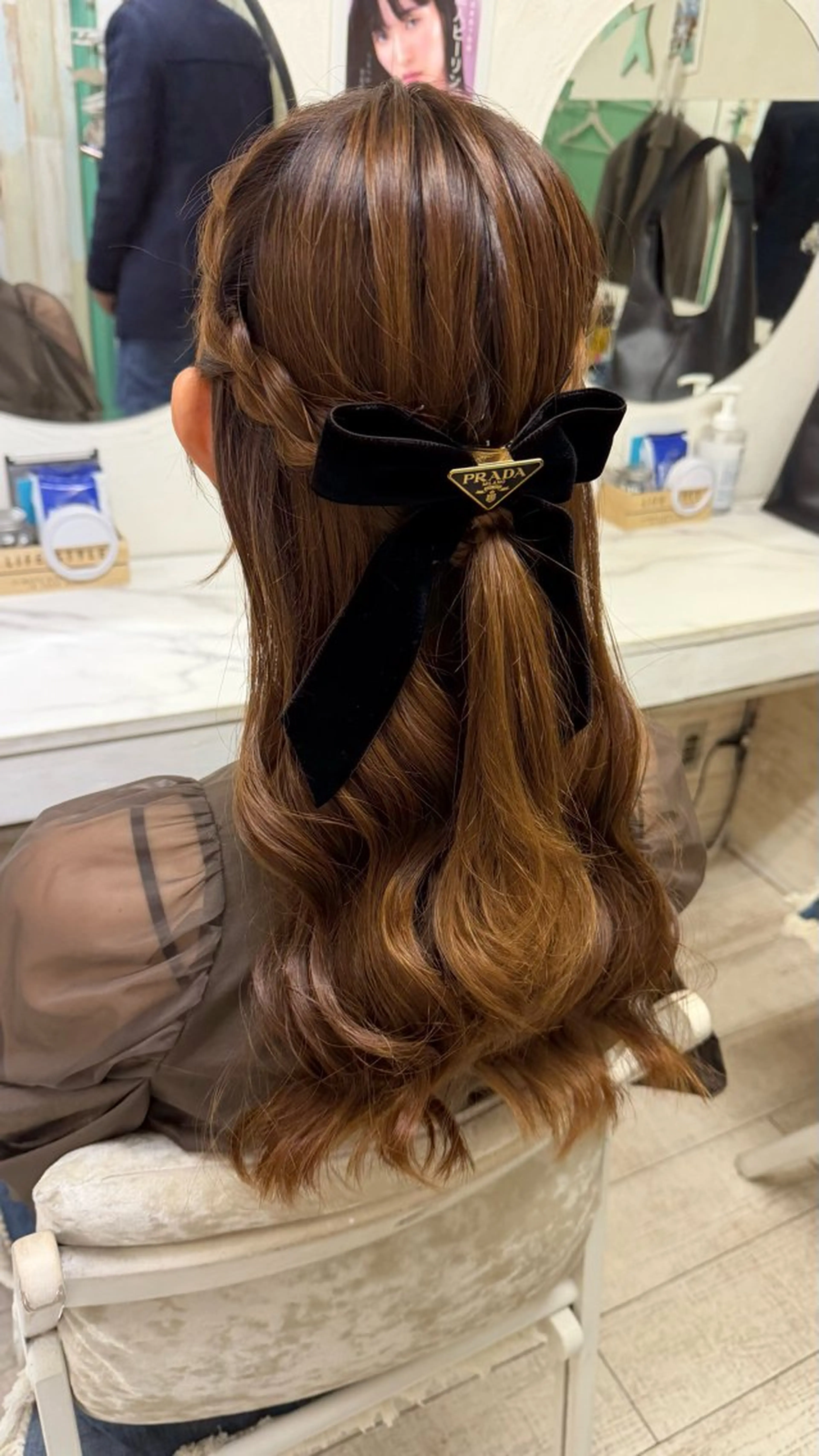 ロング ヘアセット 六本木0分ヘアセット ヘアメイクのヘアスタイル