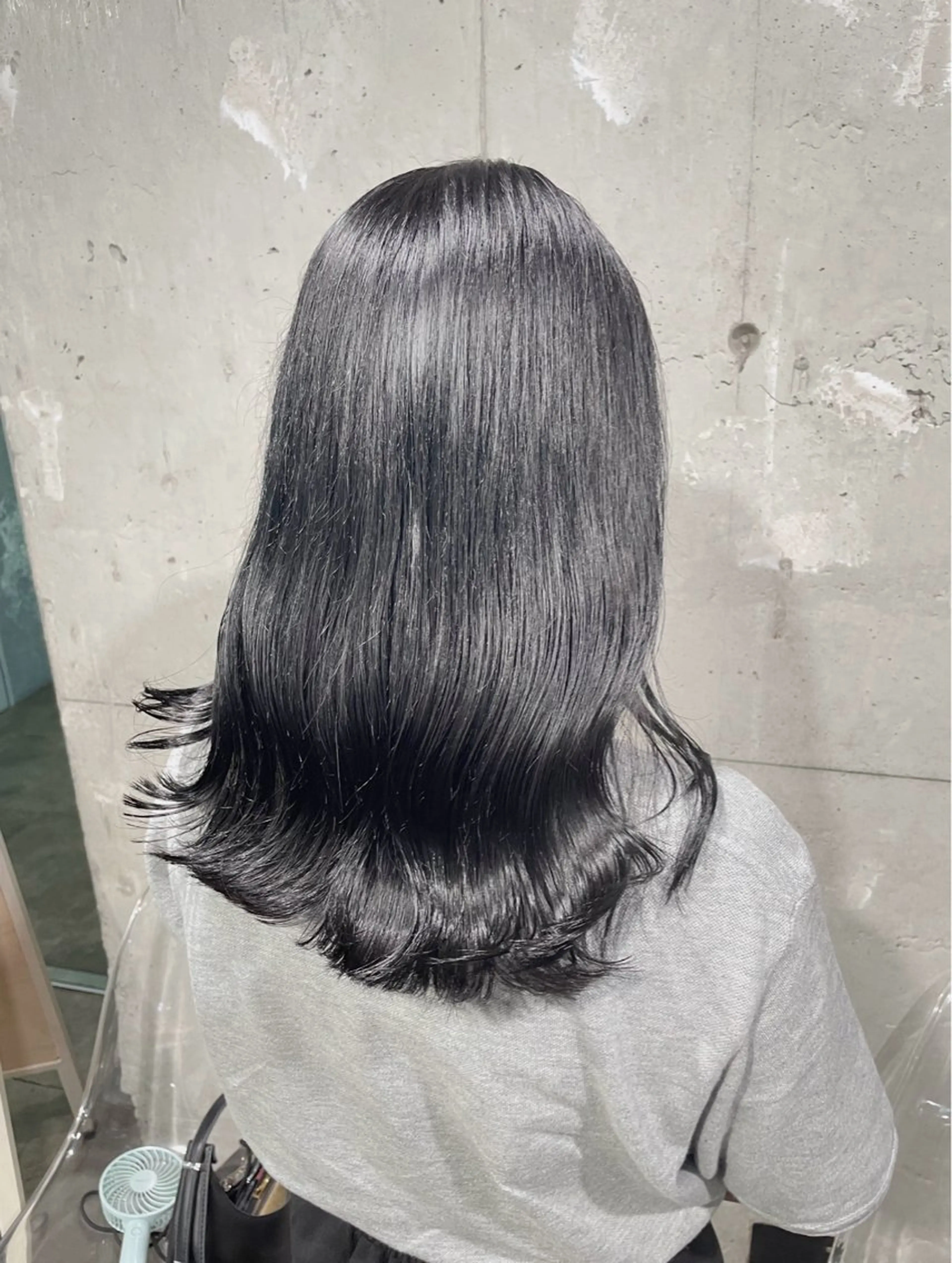 セミロング カラー ヘアアレンジ Over hair_ misakiのヘアスタイル