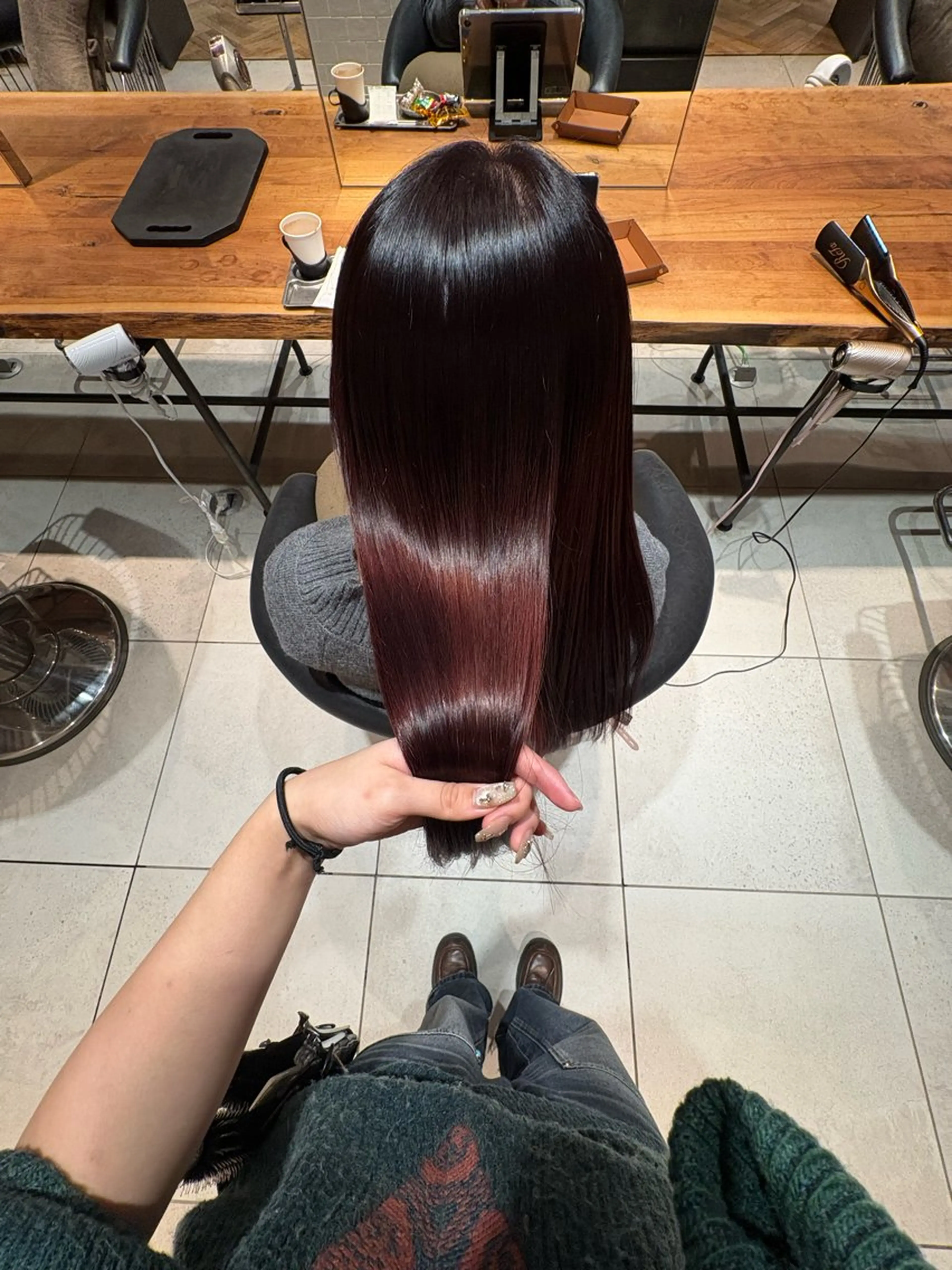 ロング ヘアカラー トリートメント sweetroom藤沢所属・髪質改善✨透明感 カラー/大木南美のヘアスタイル