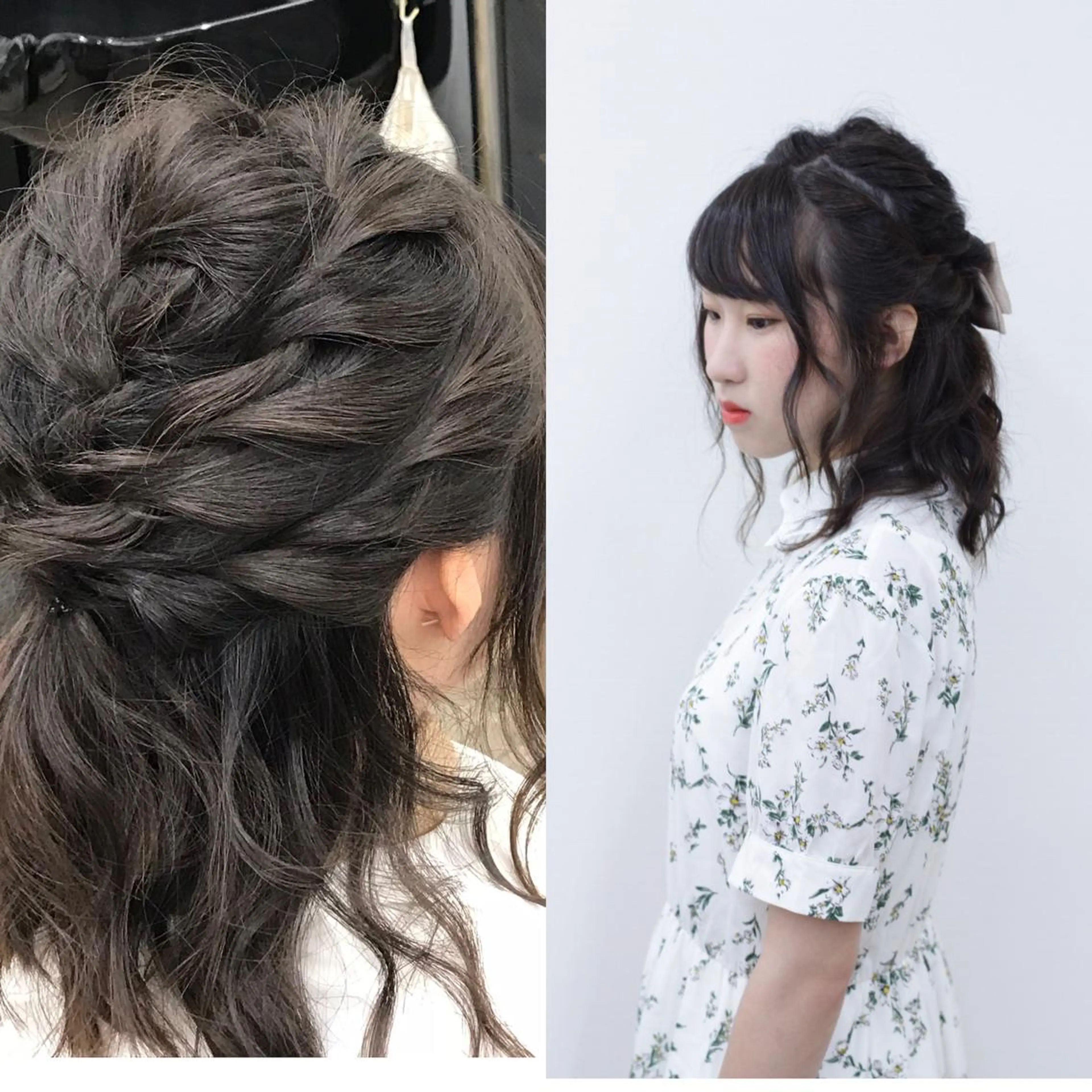 セミロング ヘアアレンジ 丹野 圭太のヘアスタイル