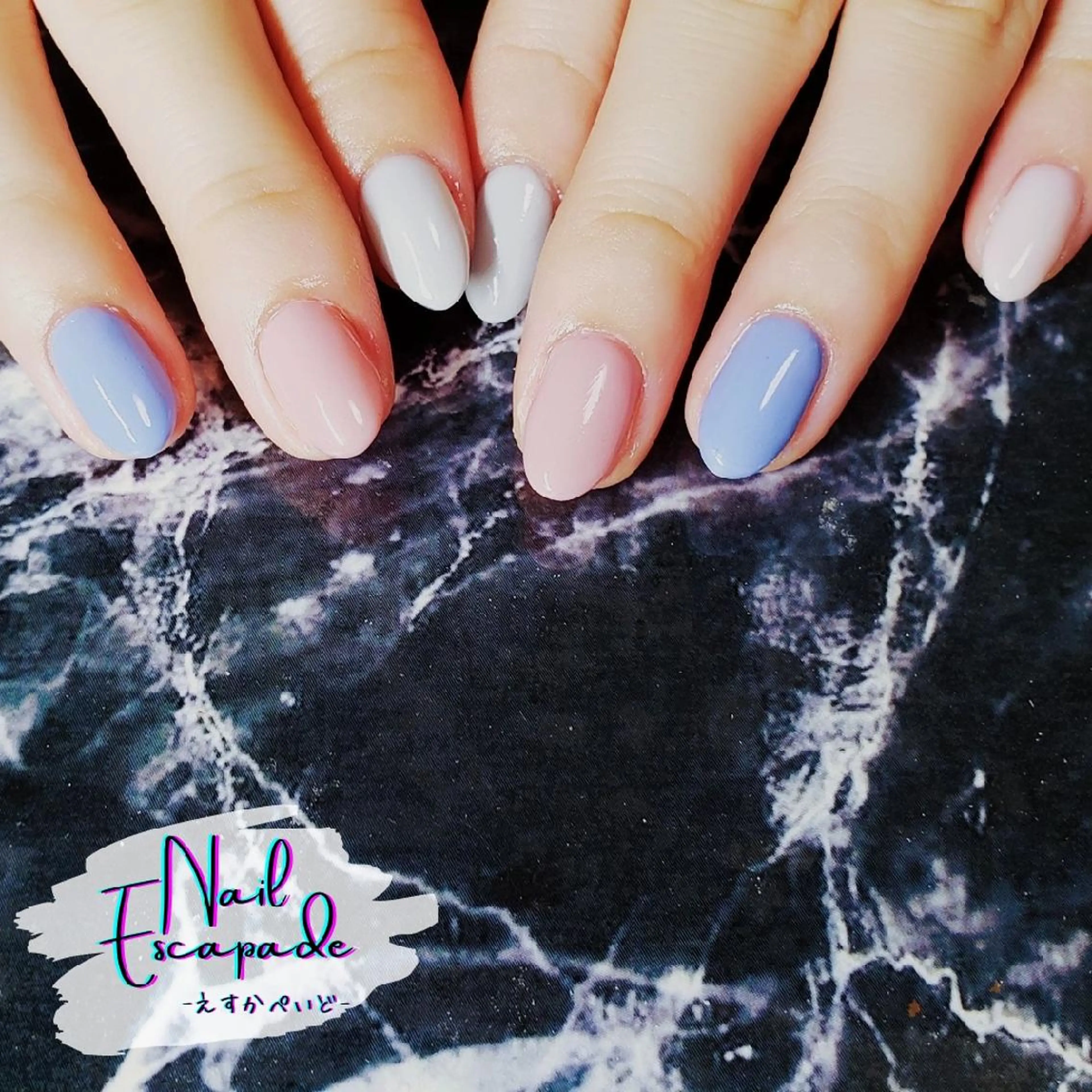 ショート ネイル ワンカラーネイル シンプルネイル ハンドネイル クロキ 。のネイルデザイン