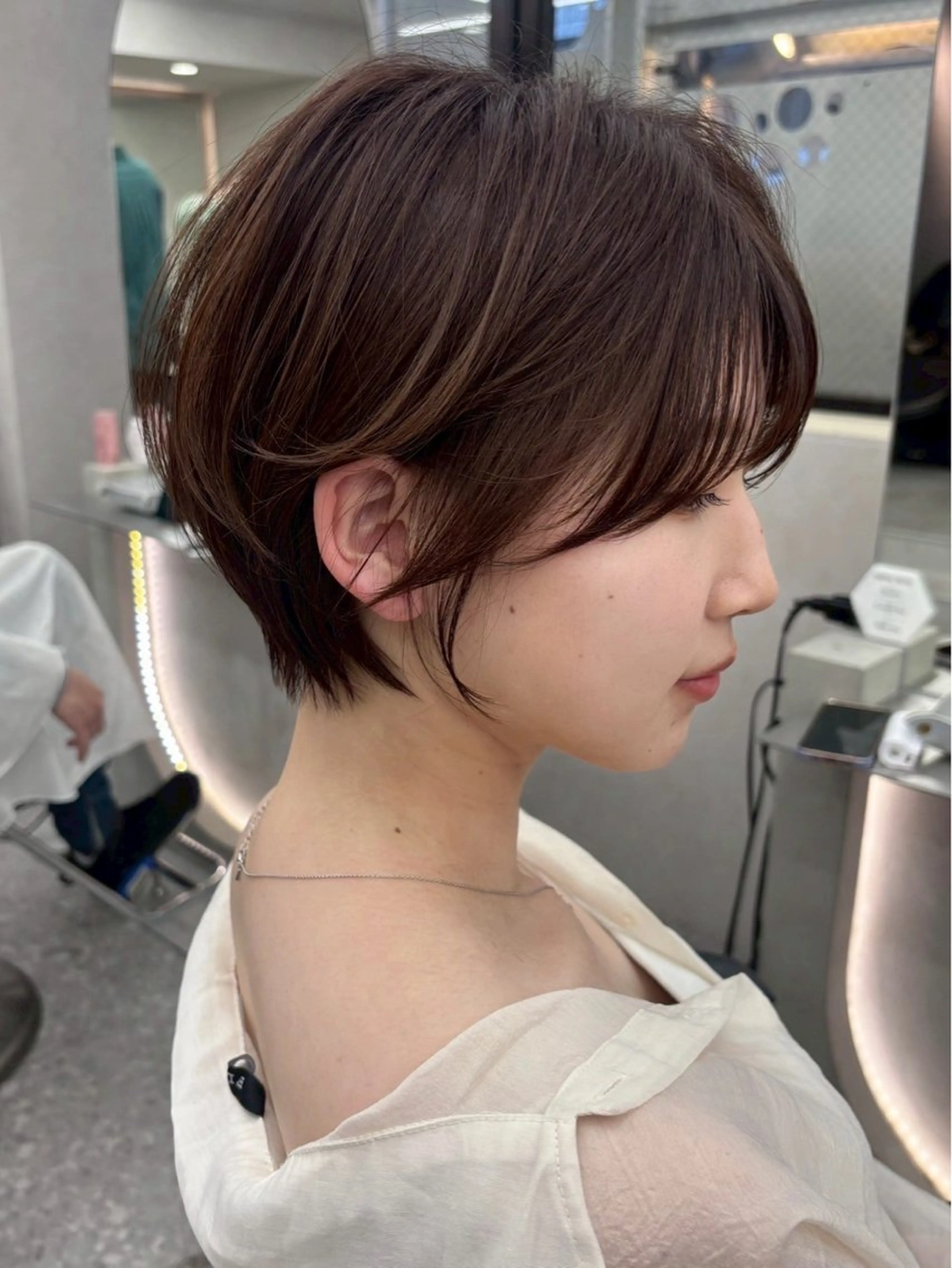 ショート カラー カット ヘアカラー トリートメント Lond Bloom 天神ショート/ボブのヘアスタイル