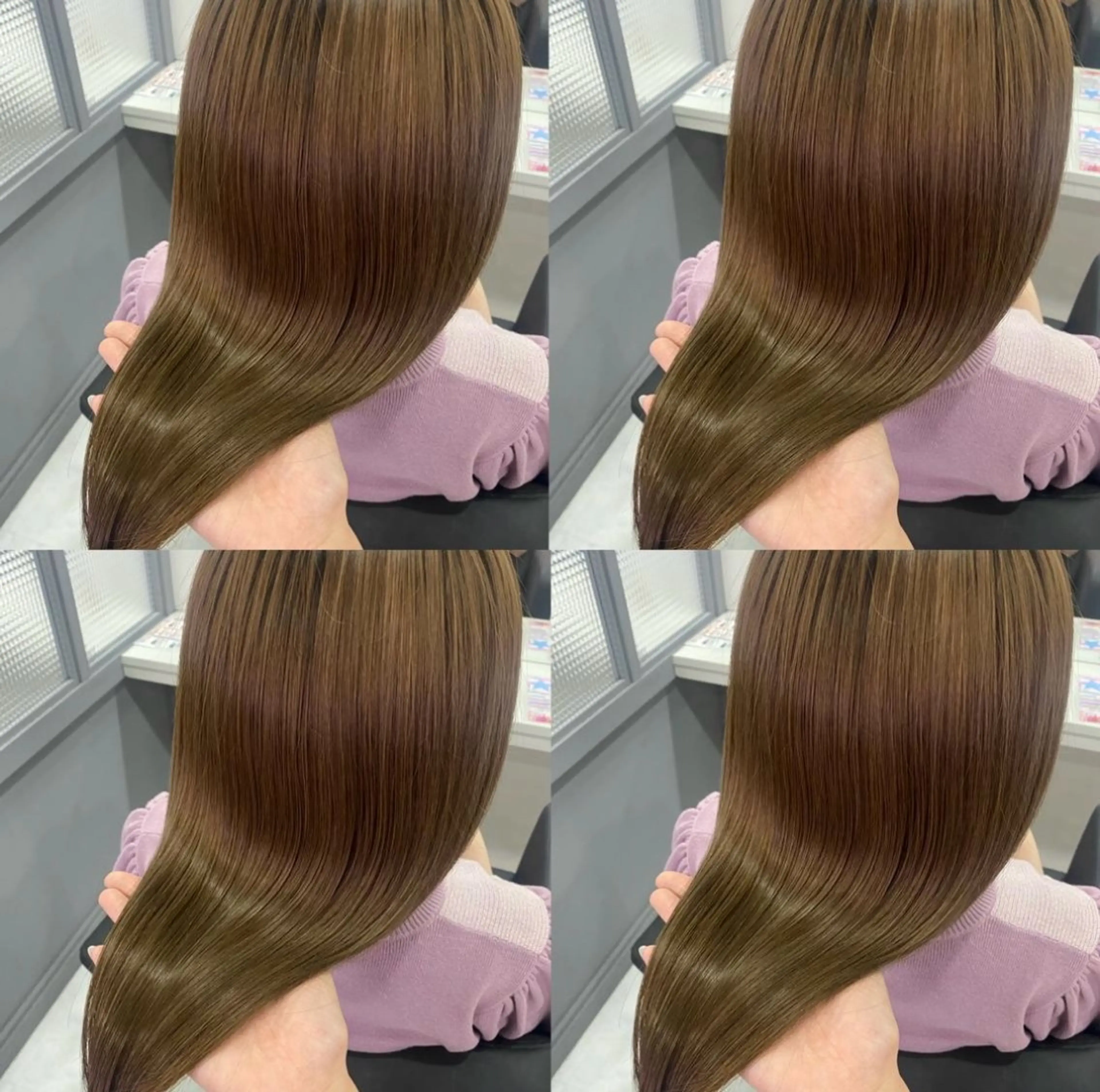 ロング ヘアカラー トリートメント 髪質改善 /絹髪🫧ゆたかのヘアスタイル