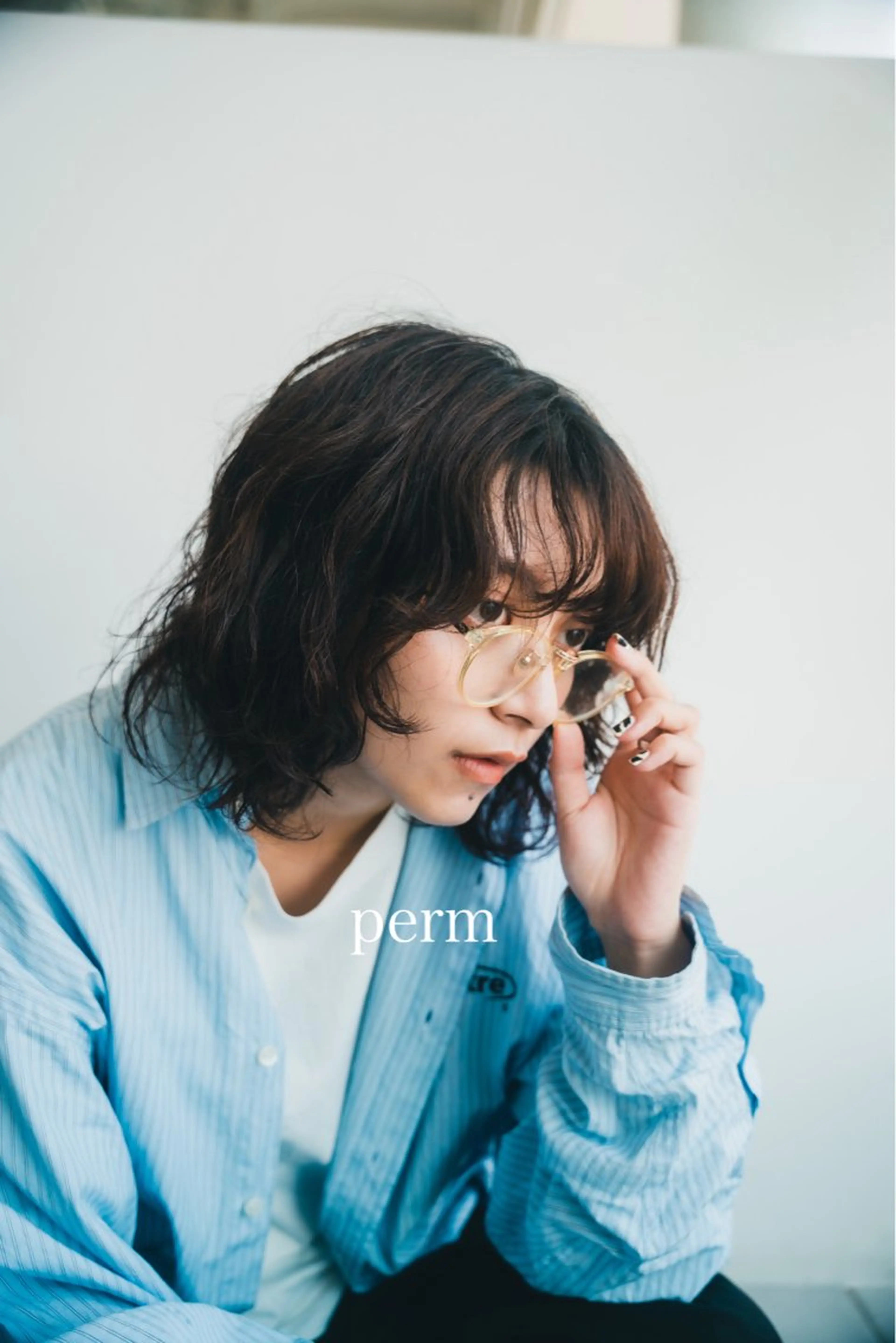 ミディアム パーマ ササキ ヨシヒトのヘアスタイル