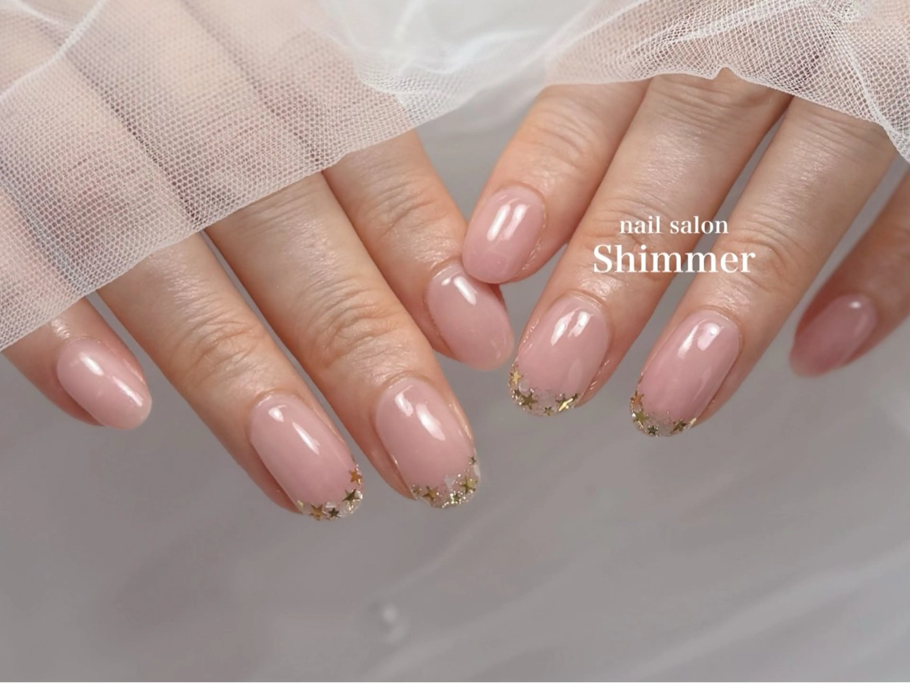 ネイル ハンドネイル Shimmer Risaのネイルデザイン