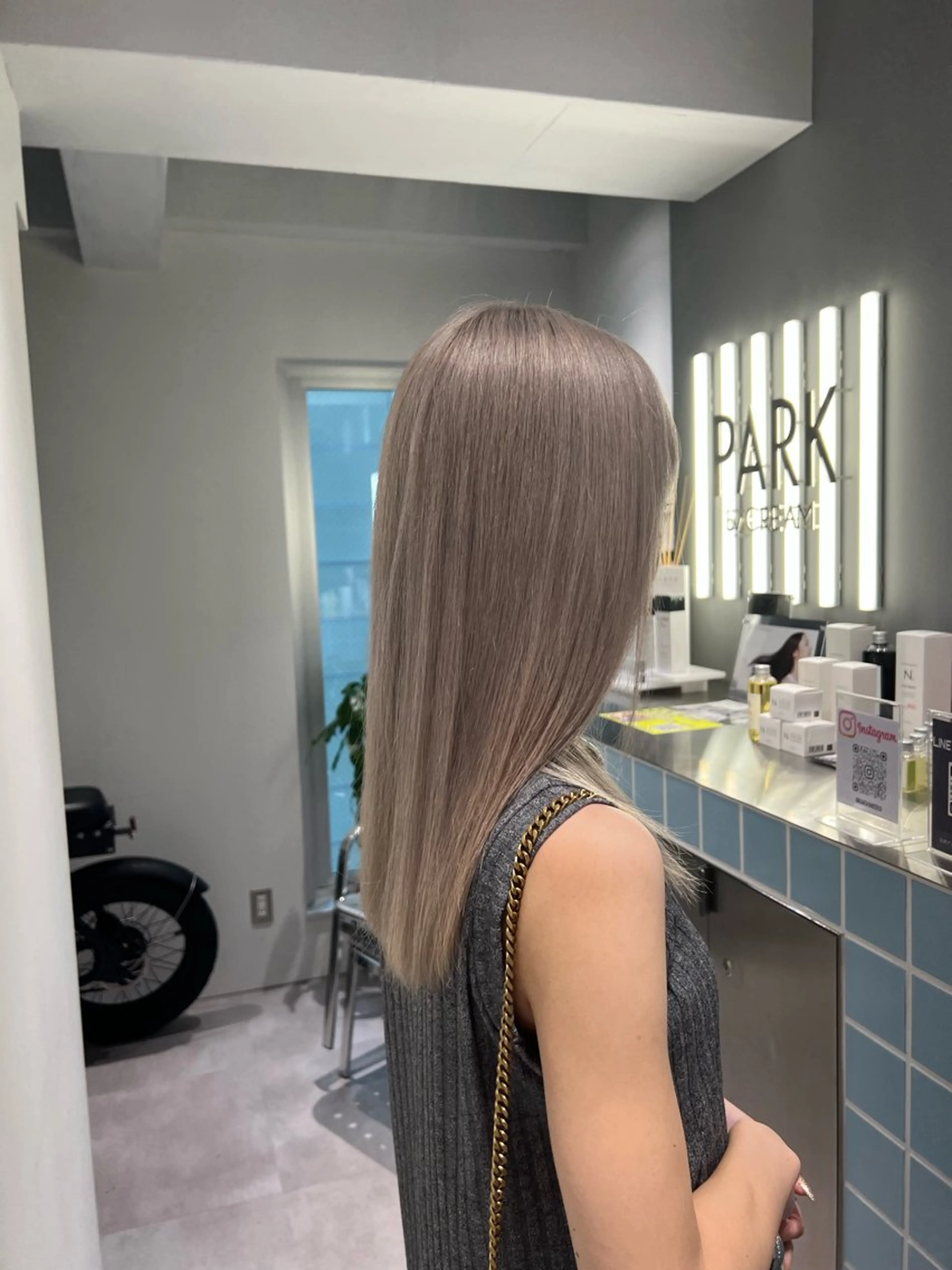 セミロング カラー 矢島颯哉/ハイトーン ブリーチカラー💎のヘアスタイル