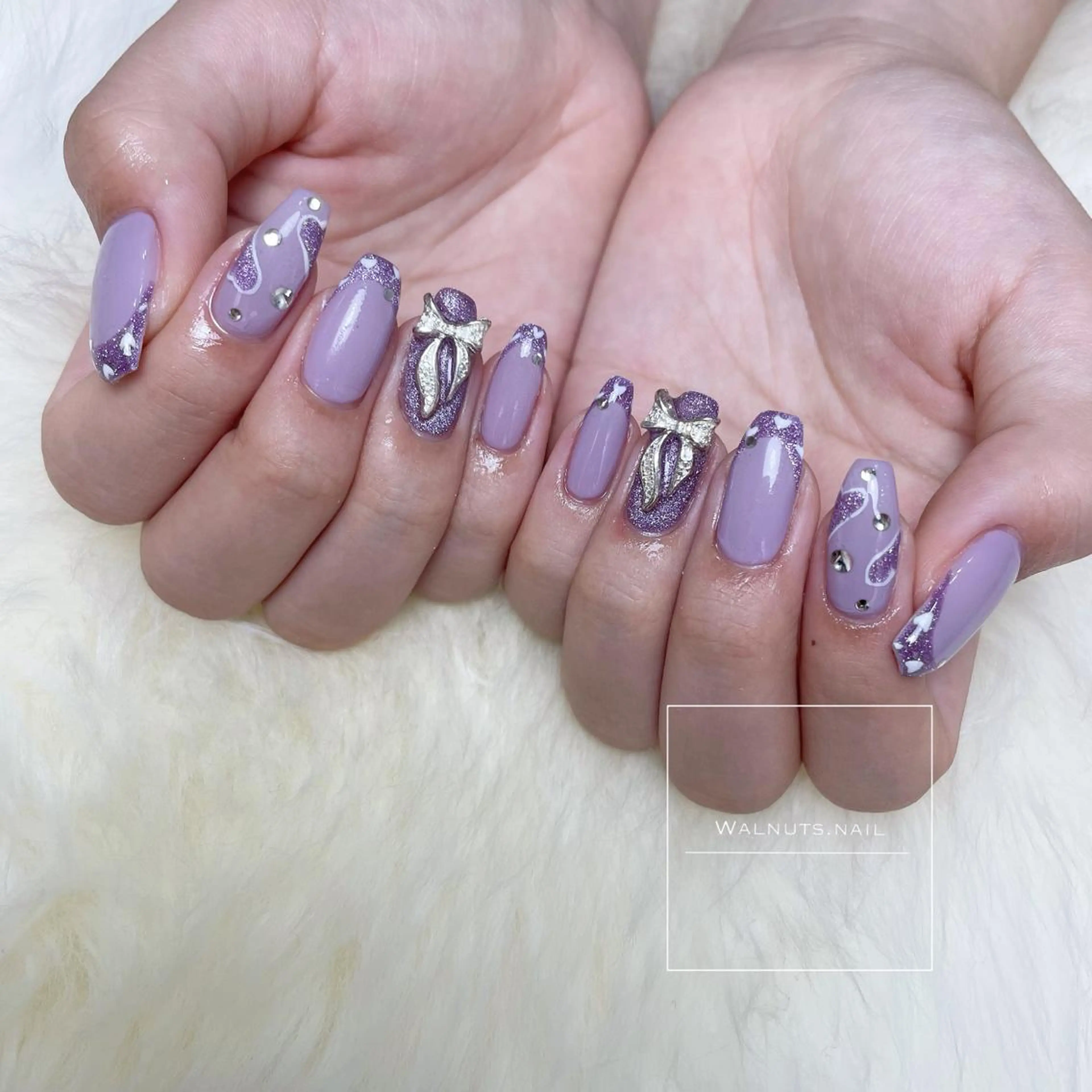 パーマ ハンドネイル Nail salon esterellaのネイルデザイン