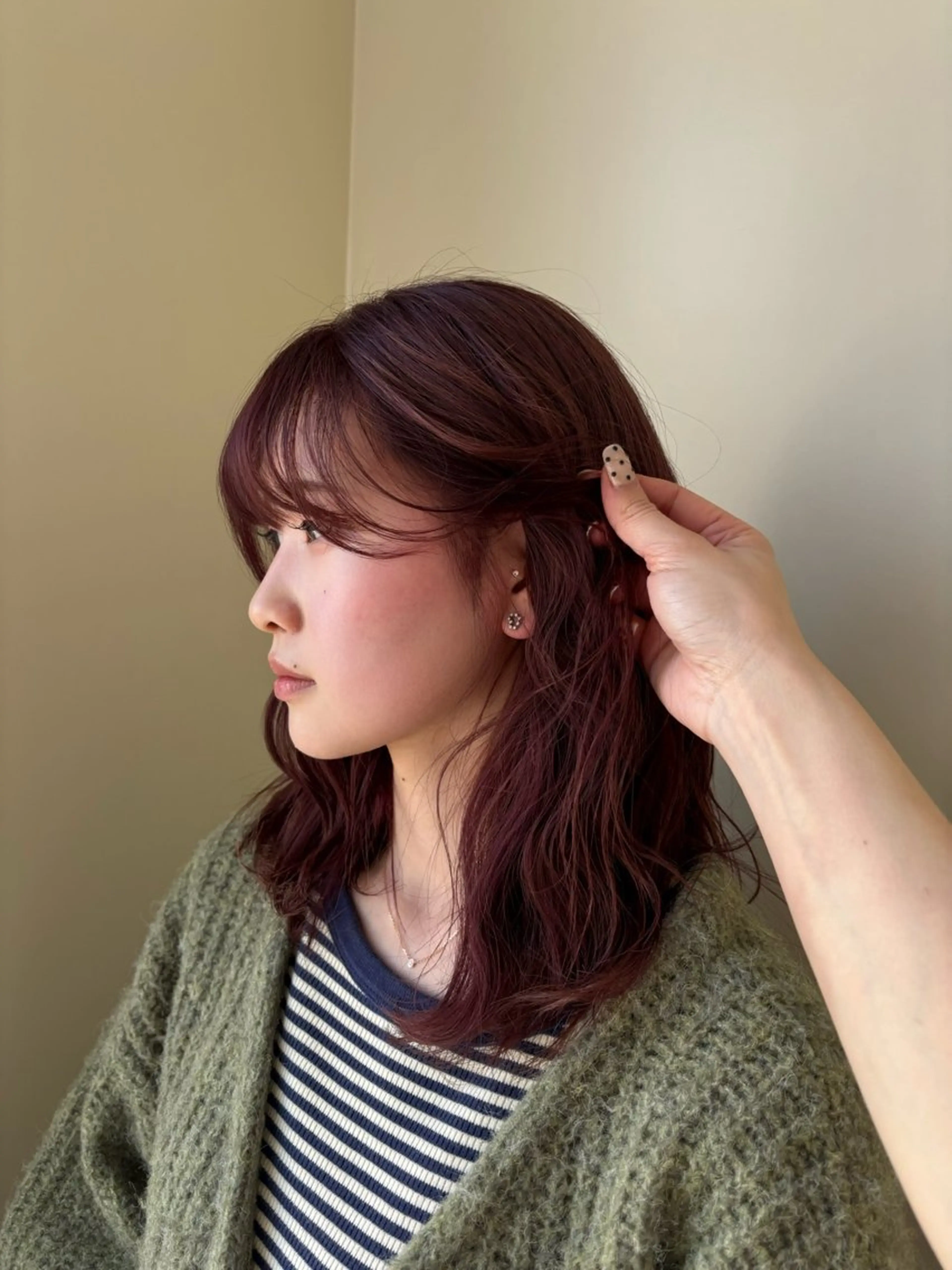 カラー ヘアカラー ひいろ パーマ/カットモデルのヘアスタイル