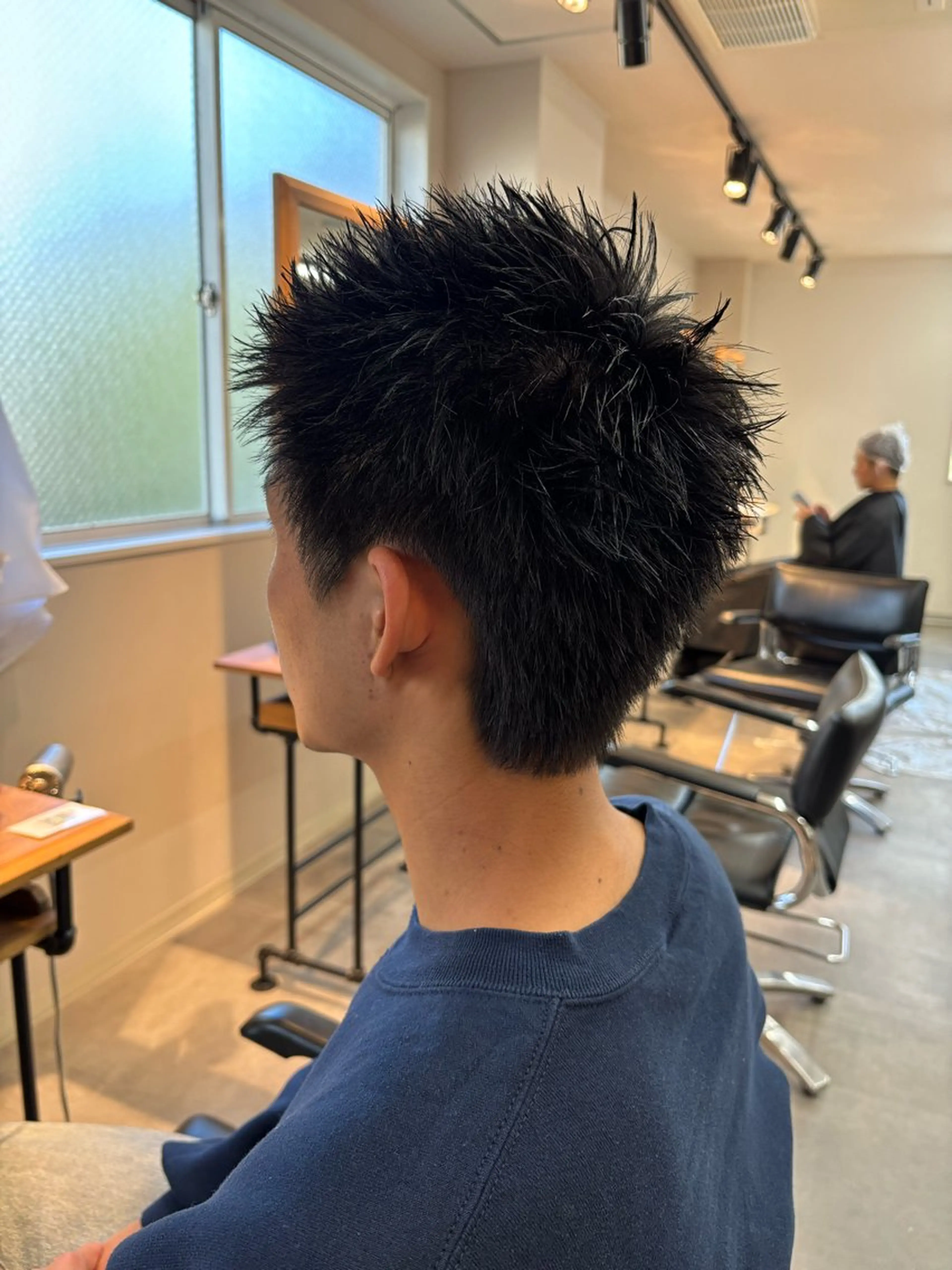 メンズ スパイキーショート カット 保立/フェザーパーマ /メンズカット千葉のヘアスタイル