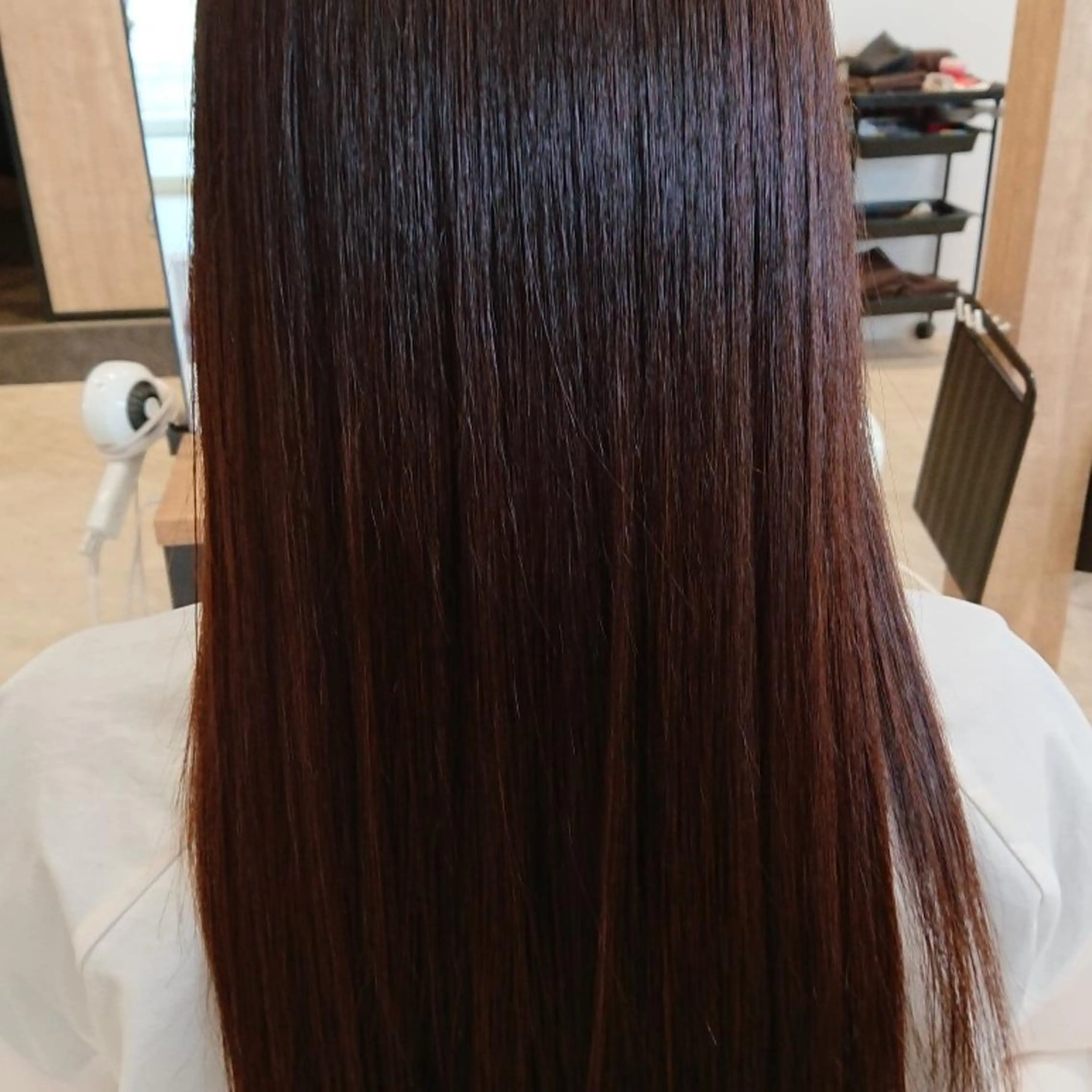 ロング 縮毛矯正 坂上 晴日のヘアスタイル