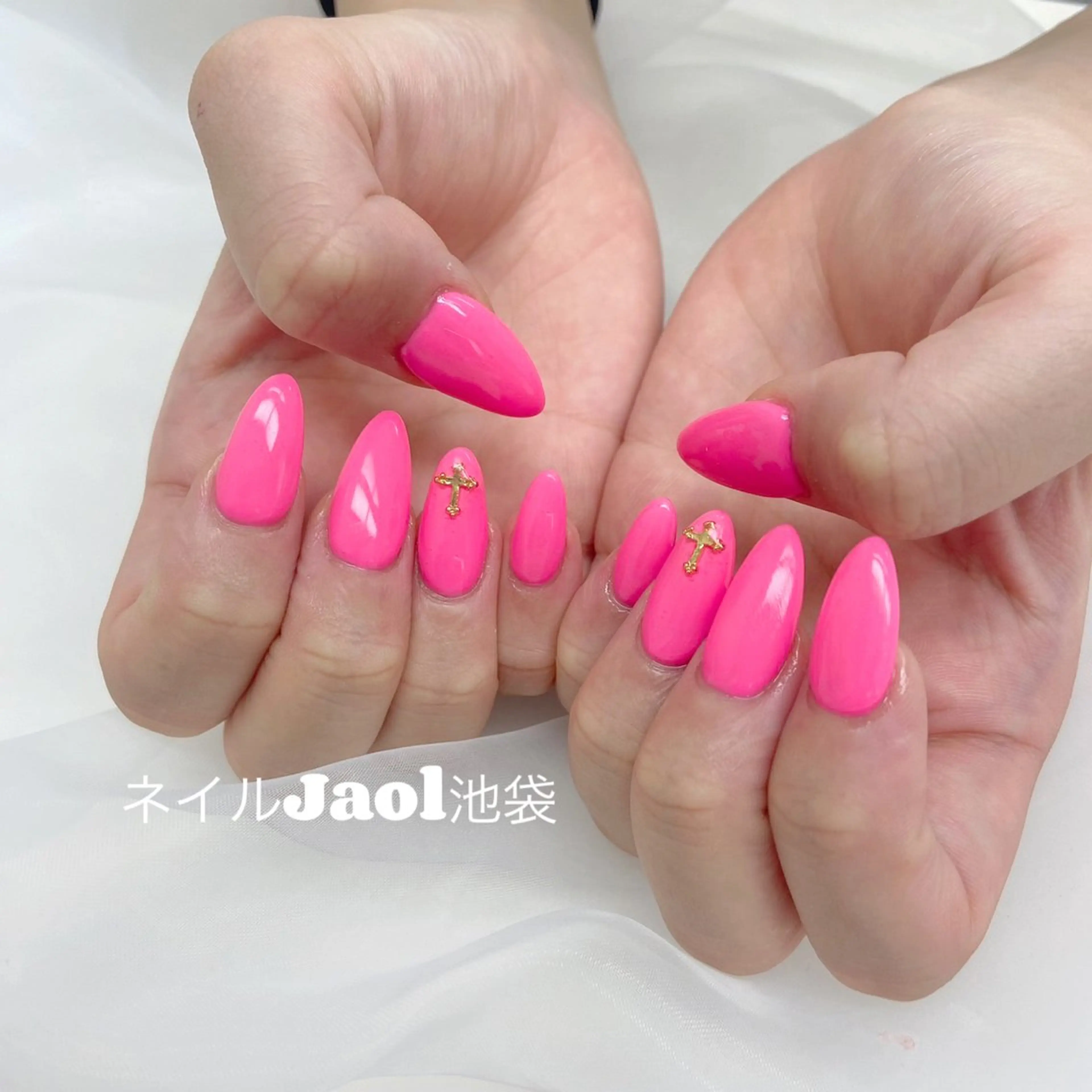 ロング 韓国風ヘア ハンドネイル ネイルJaol 池袋のネイルデザイン