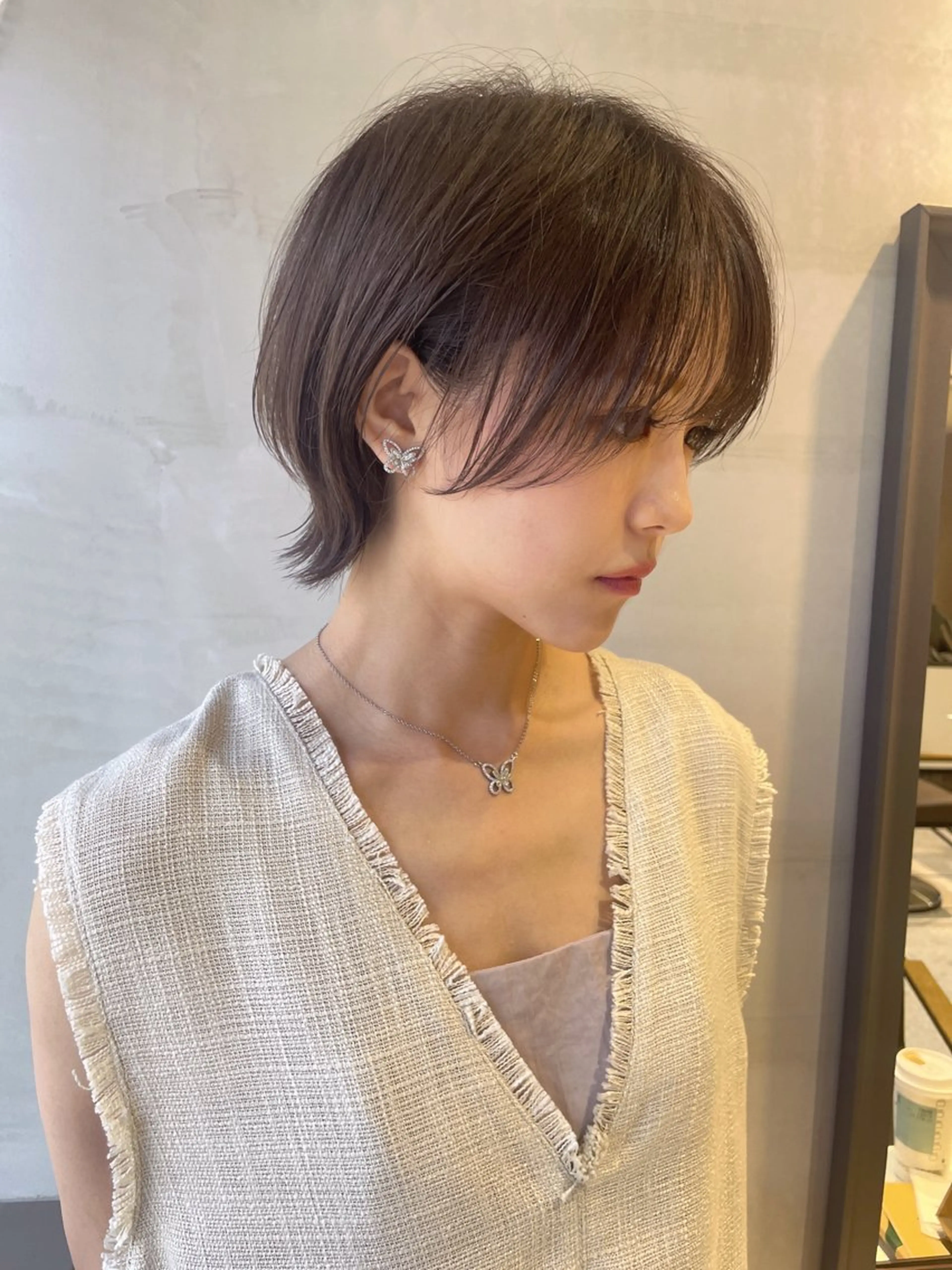 ショート カラー ヘアカラー トリートメント Aster 店長 れおん✂️のヘアスタイル