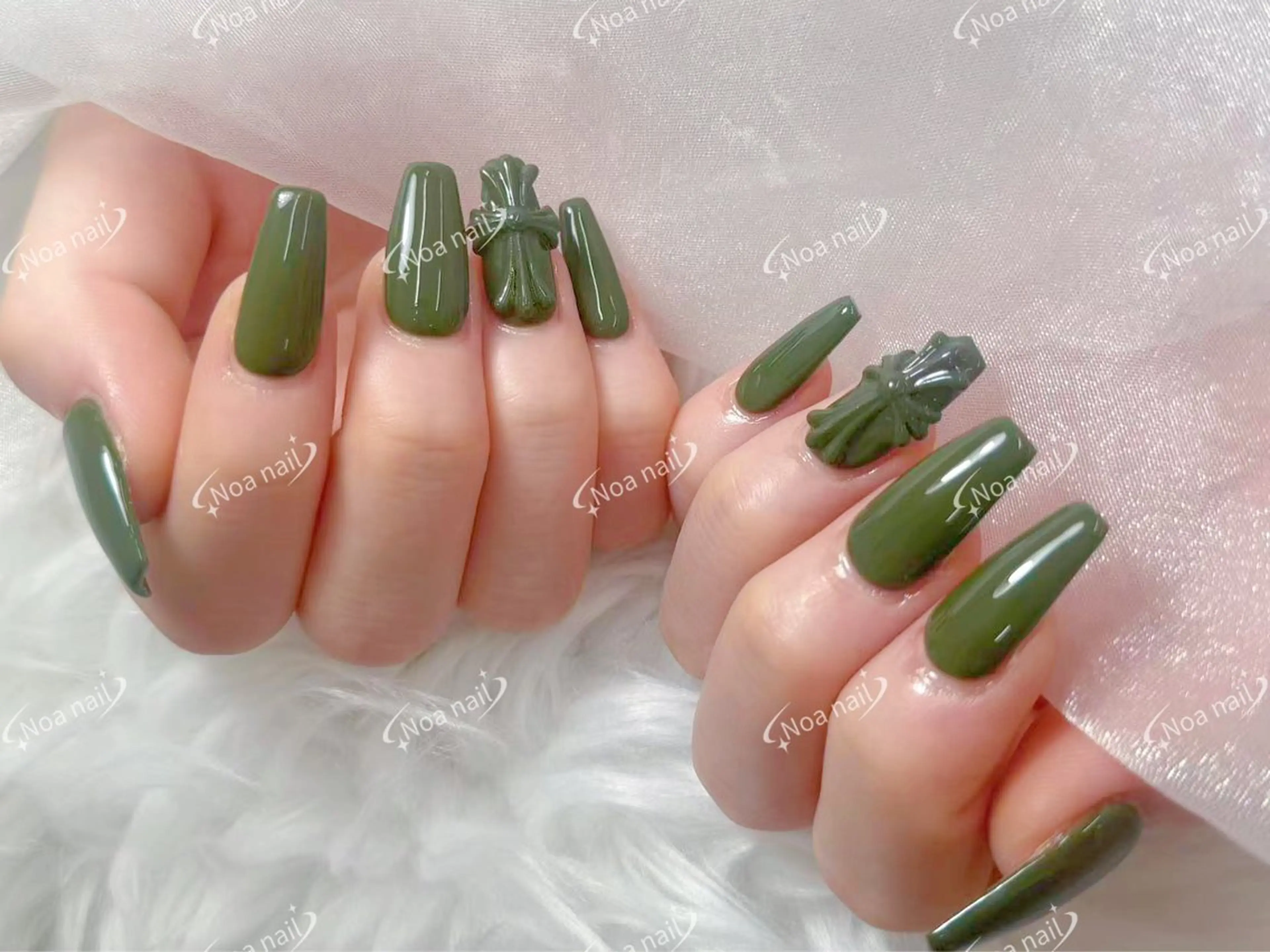 ロング ハンドネイル Noa Nail みつきのネイルデザイン