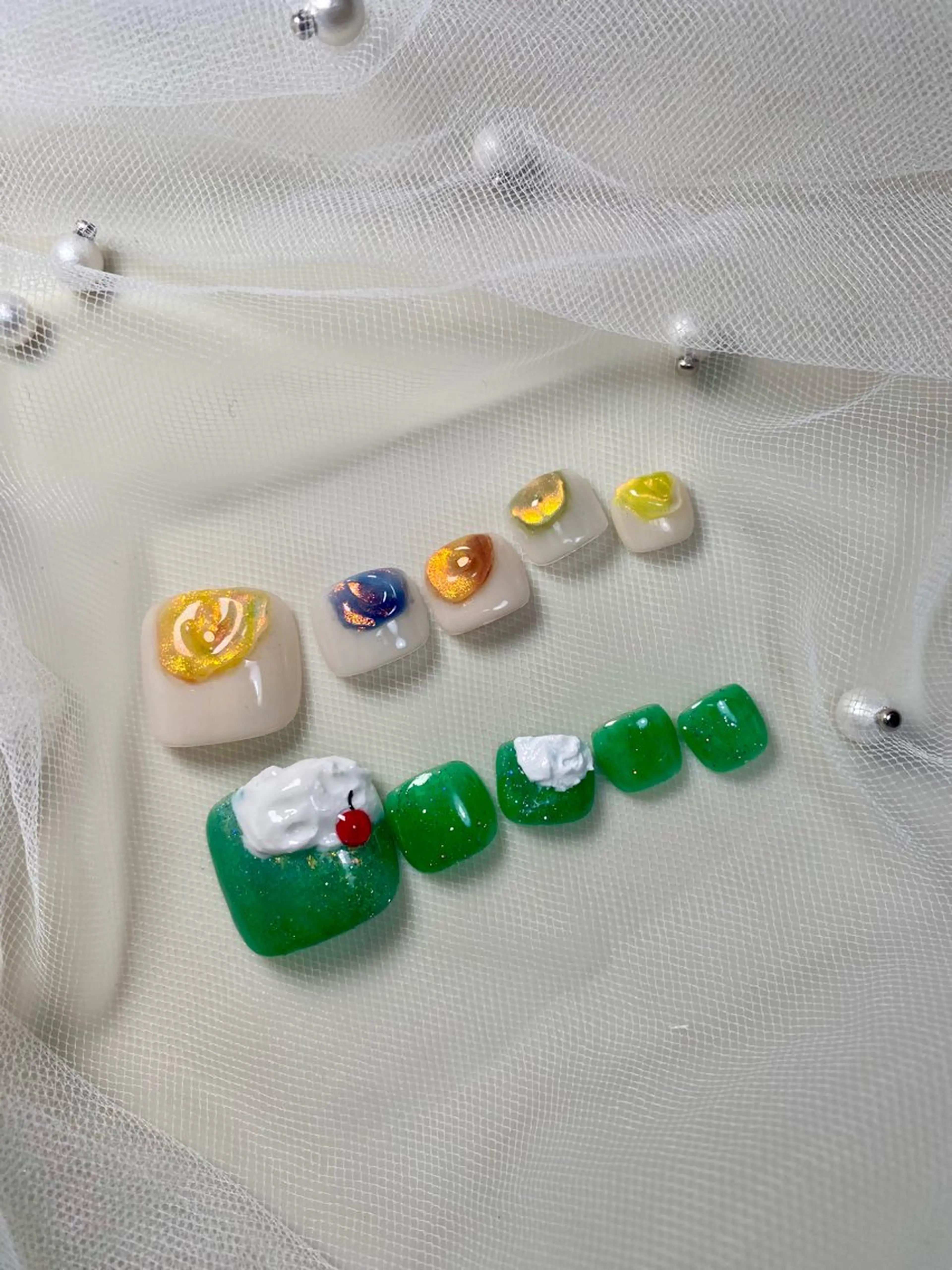 ネイル フットネイル mille feuilleのネイルデザイン