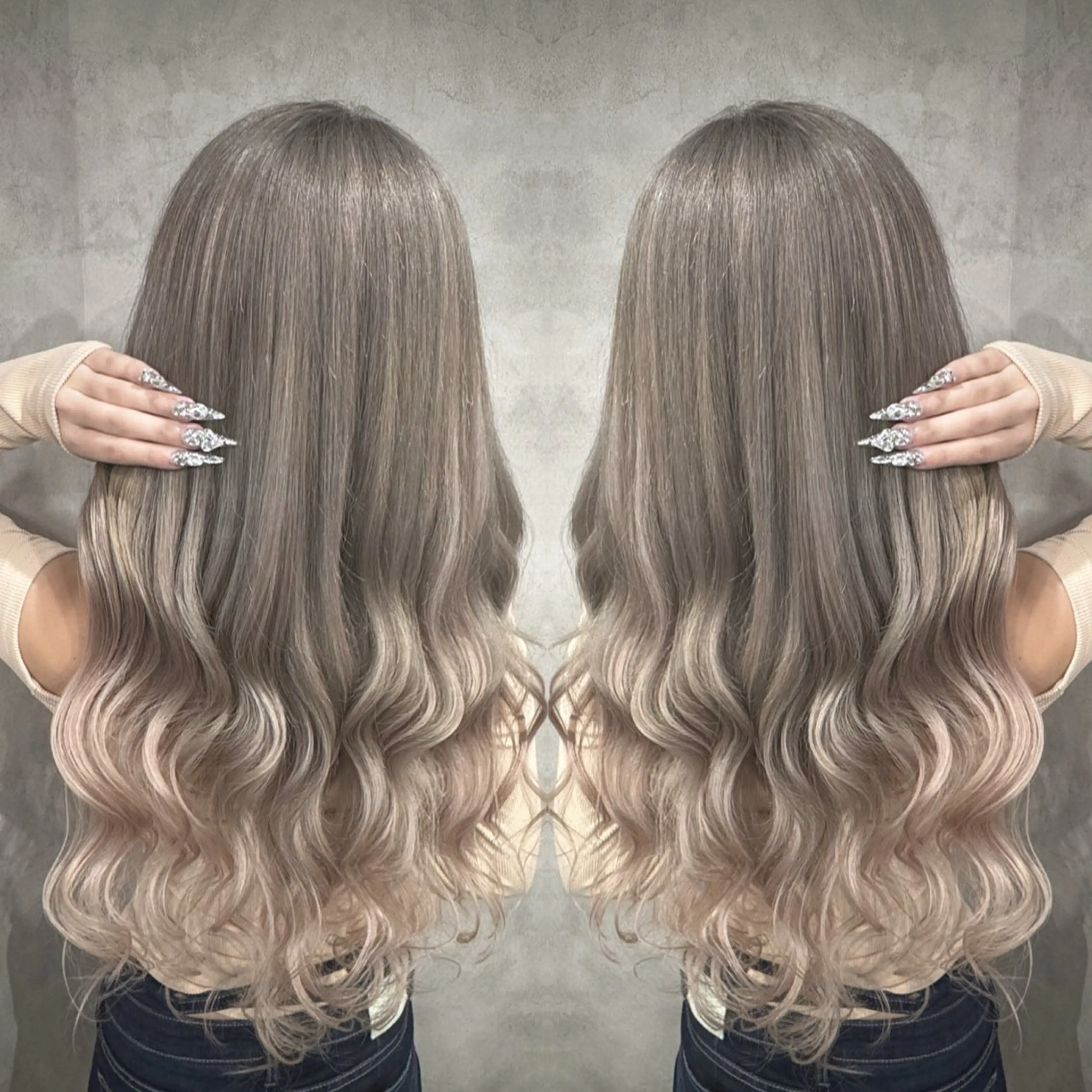 ロング ヘアカラー lisa  ︎︎のヘアスタイル