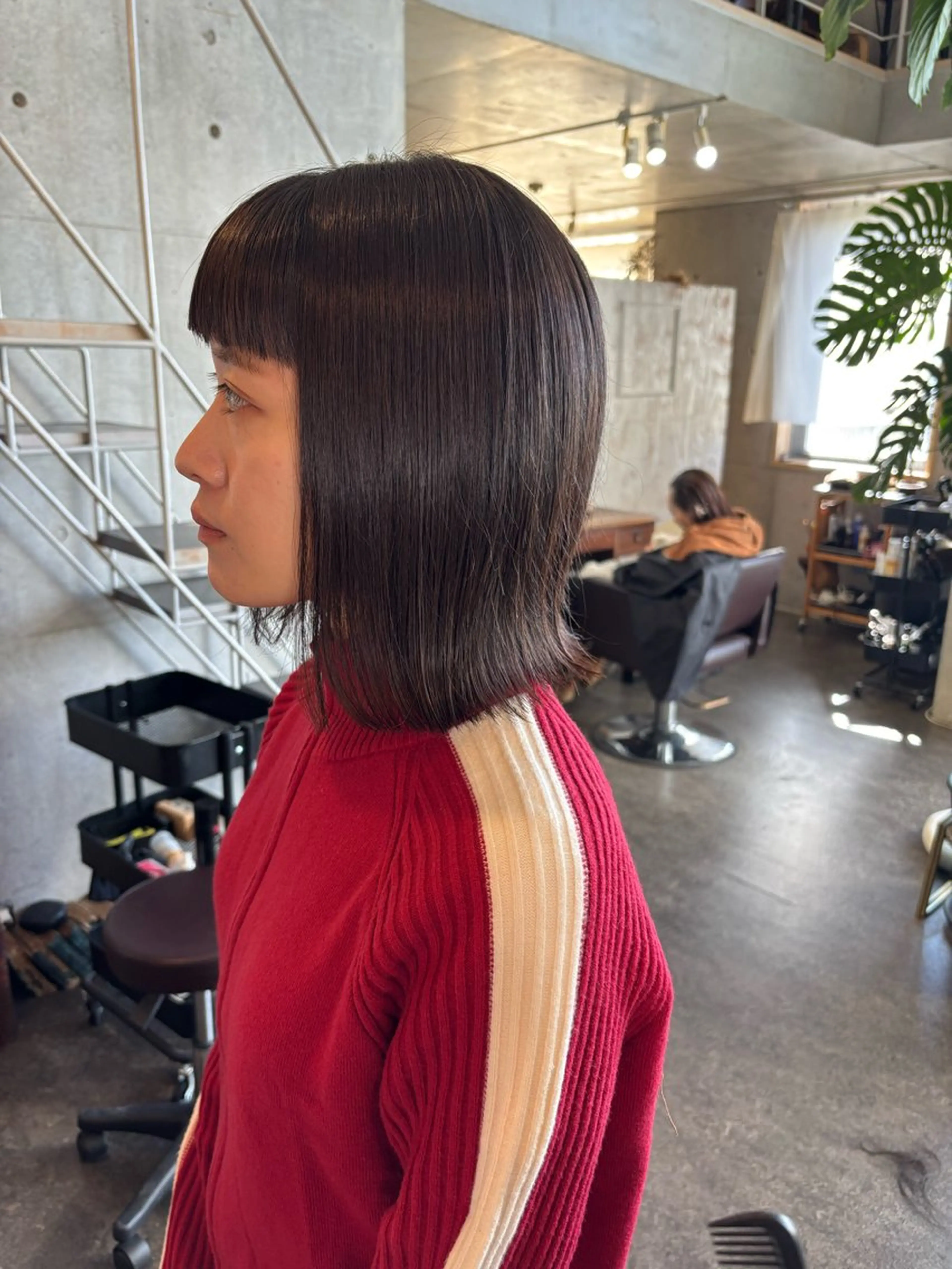 ミディアム カラー 大林 エリコのヘアスタイル