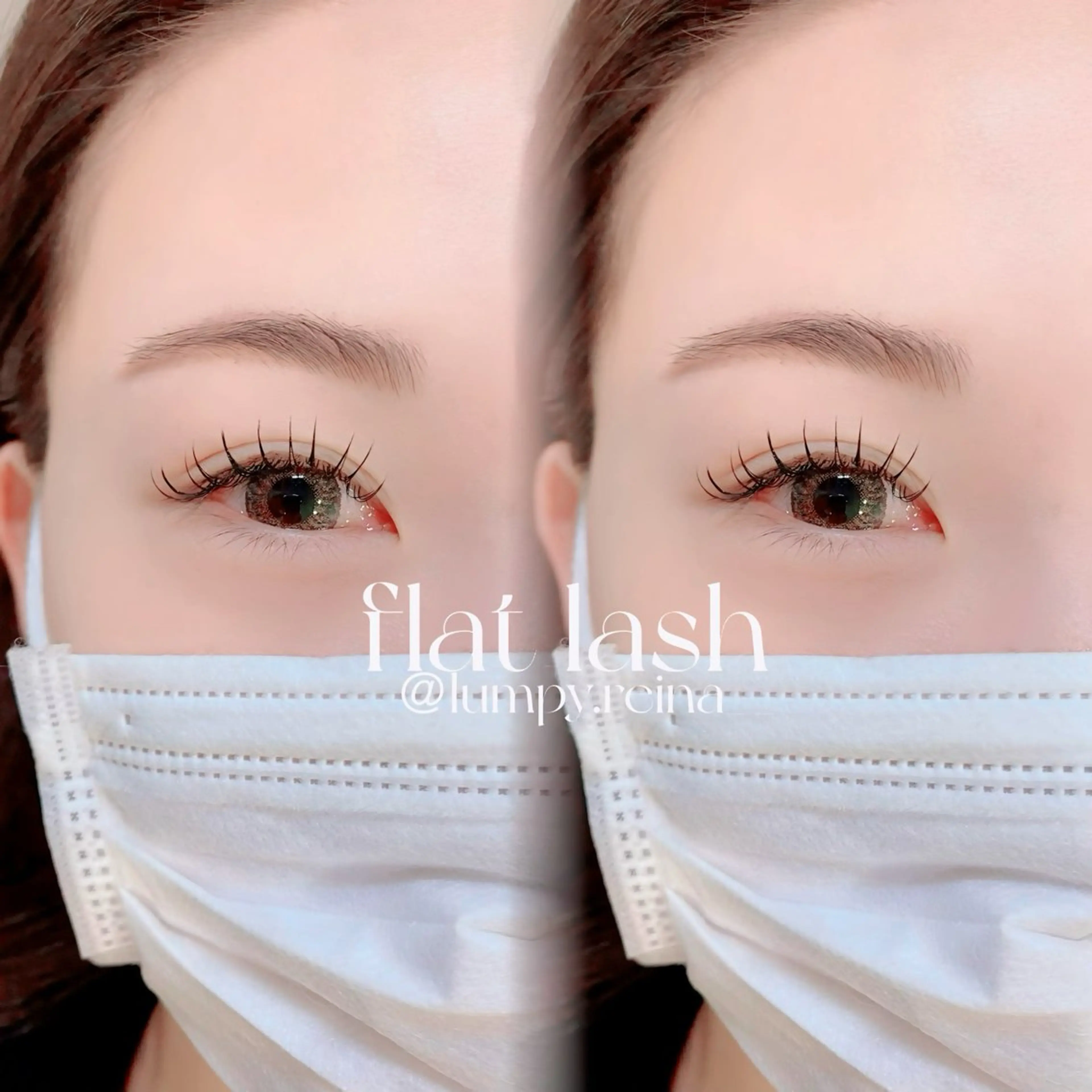 マツエク・マツパ フラットラッシュ takaoka seiraのマツエク・マツパデザイン