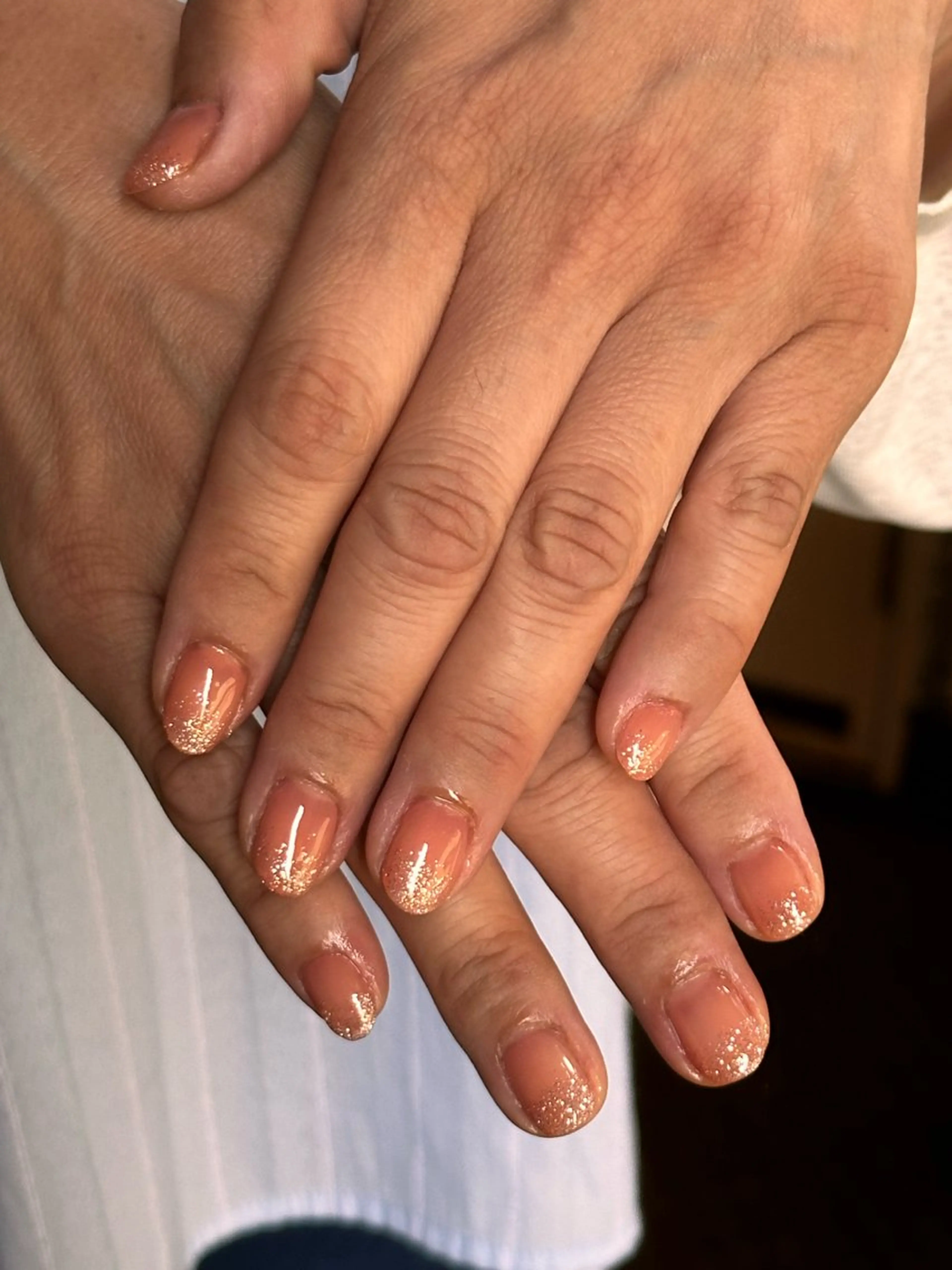 ネイル グラデーション ラメ(グリッター) ラメグラデーション ピンク ハンドネイル つめピリカ きさらのネイルデザイン