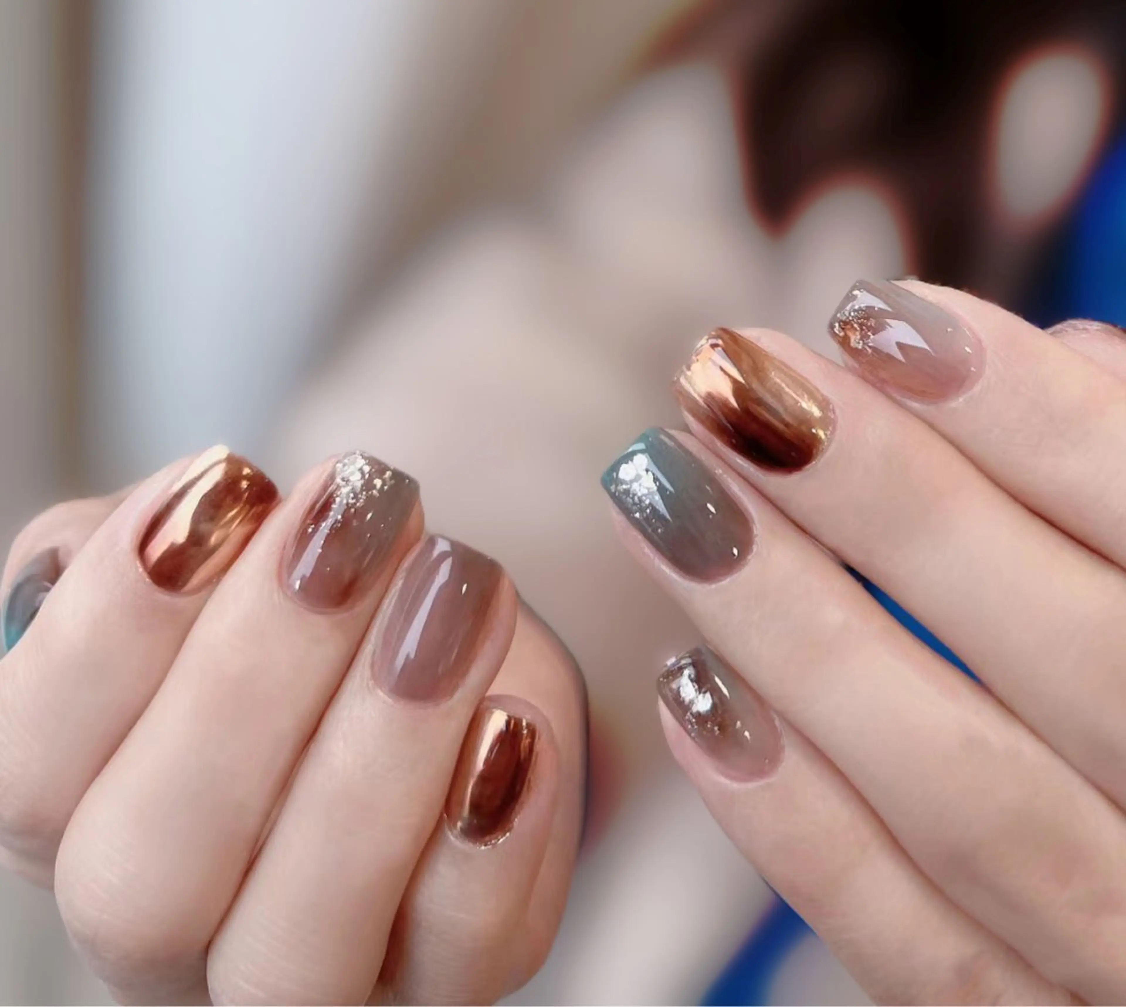 ネイル アートネイル チークネイル 長さ出し フレンチネイル ジェルネイル YK Beauty Salonのマツエク・マツパデザイン