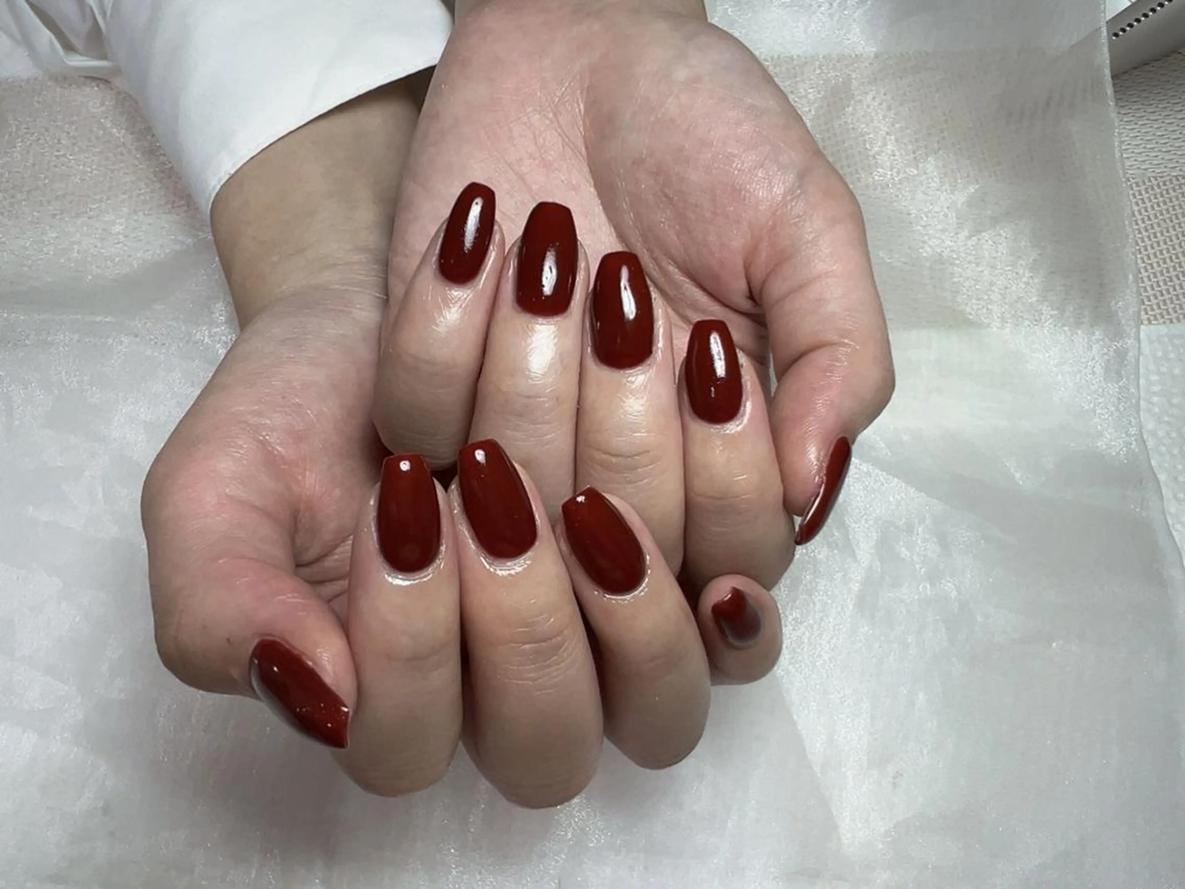 ネイル カジュアル チークネイル フレンチネイル ジェルネイル ガーリー 鈴木 ミサキのネイルデザイン