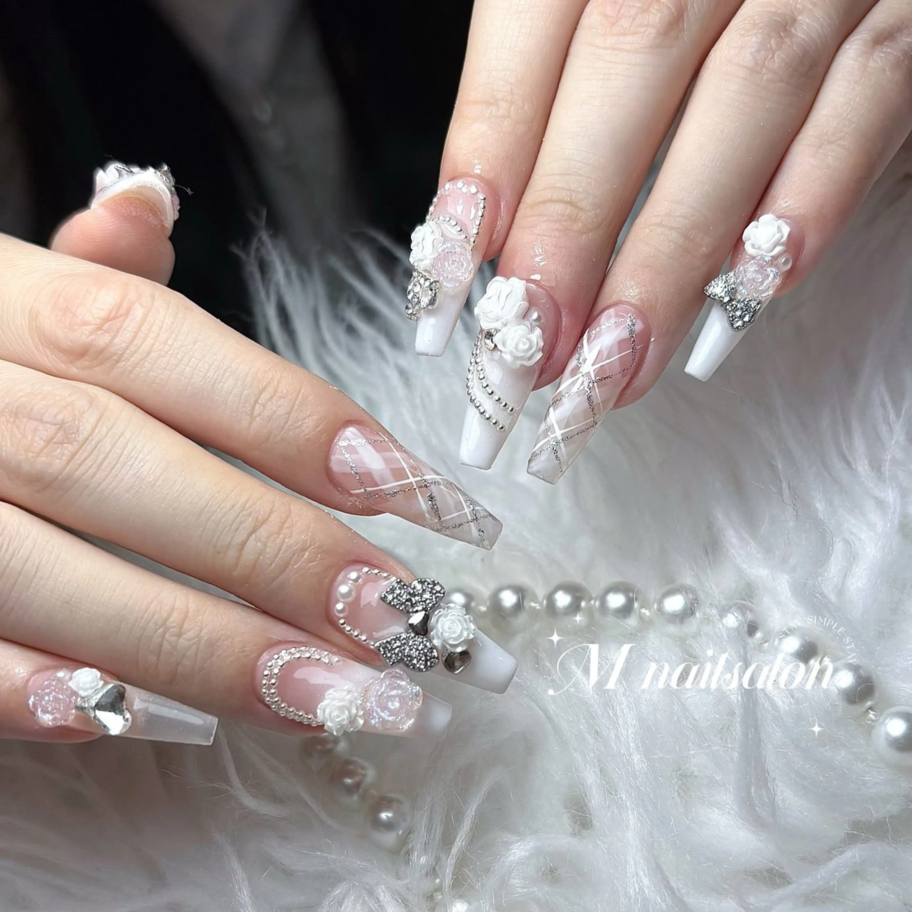 ネイル ハンドネイル M🌷nail 長さだし専門店のネイルデザイン