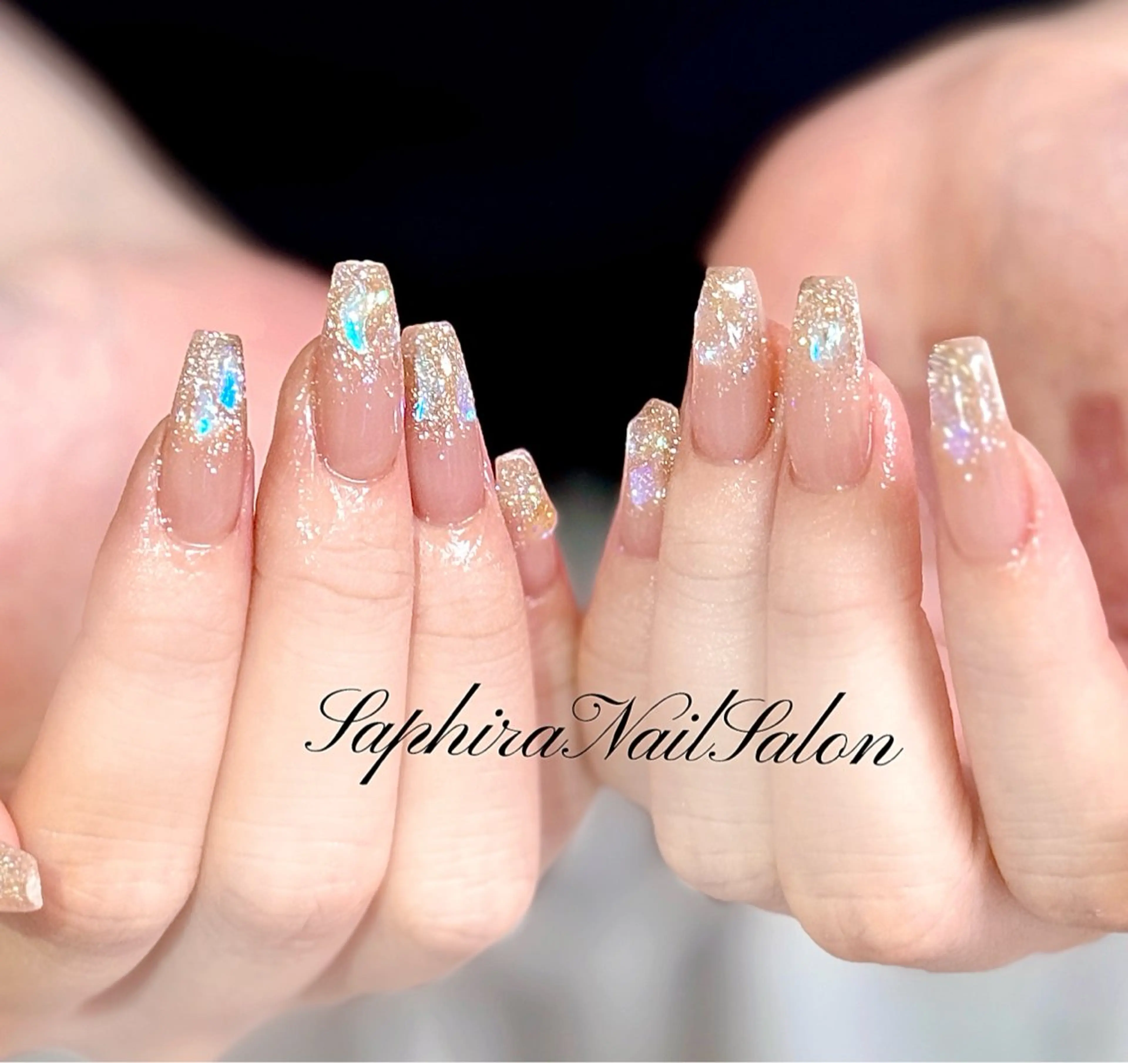 カラー ハンドネイル Saphiraネイル サロン錦糸町のネイルデザイン