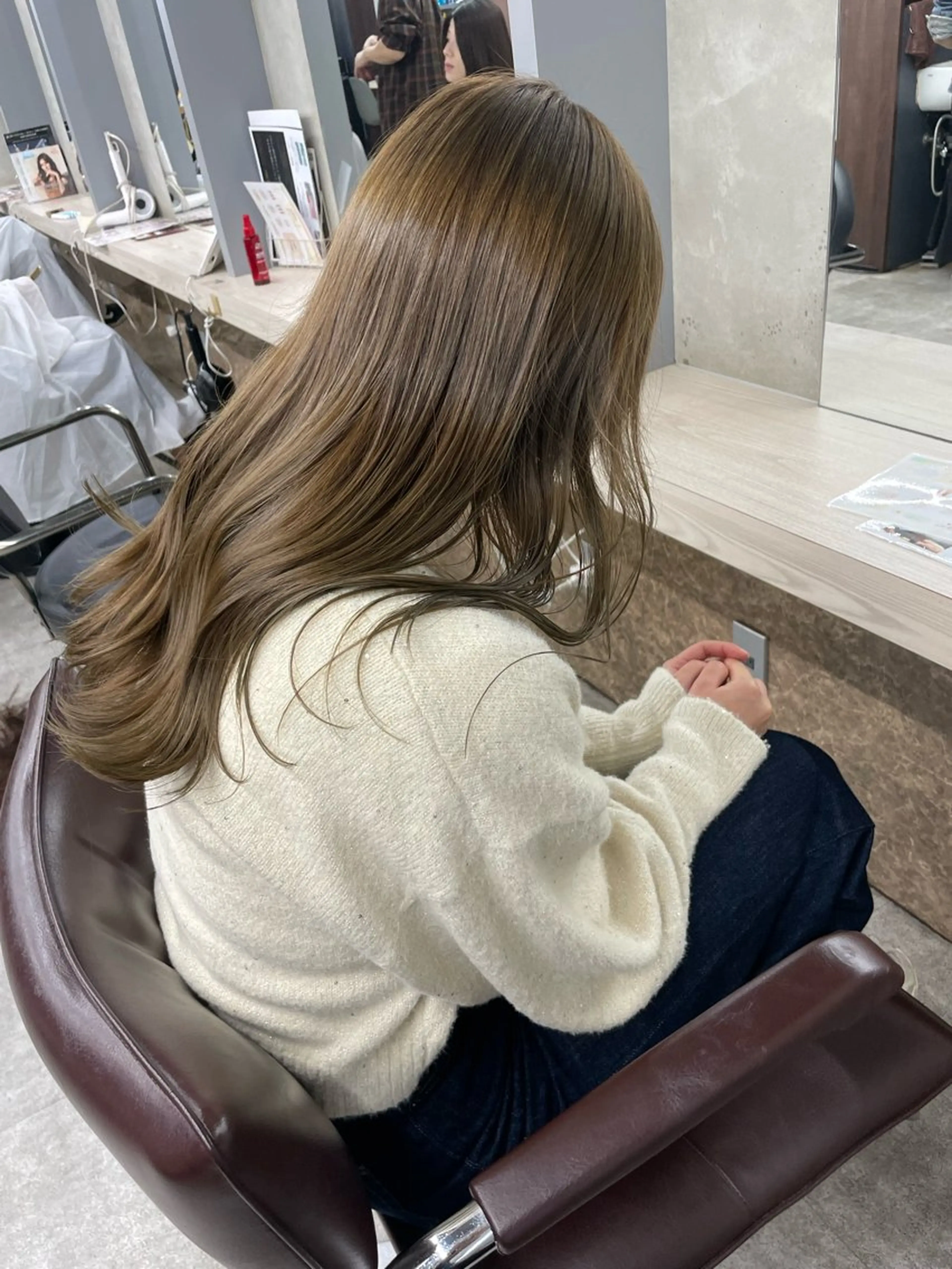 セミロング カット ヘアカラー 🐶メンズカット SYUMA🐶のヘアスタイル