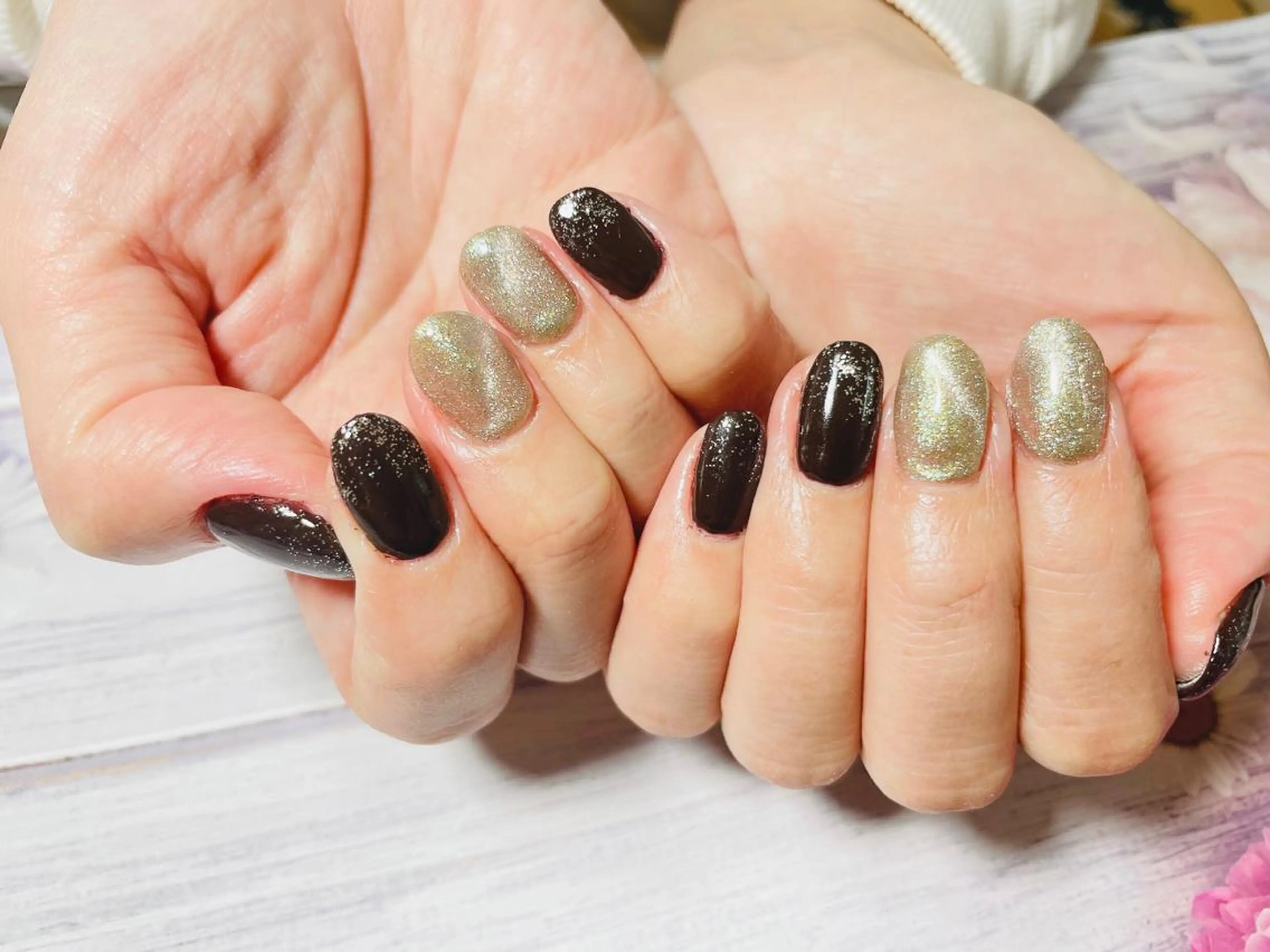 ネイル マグネットネイル シンプルネイル nailsalon Rinのネイルデザイン