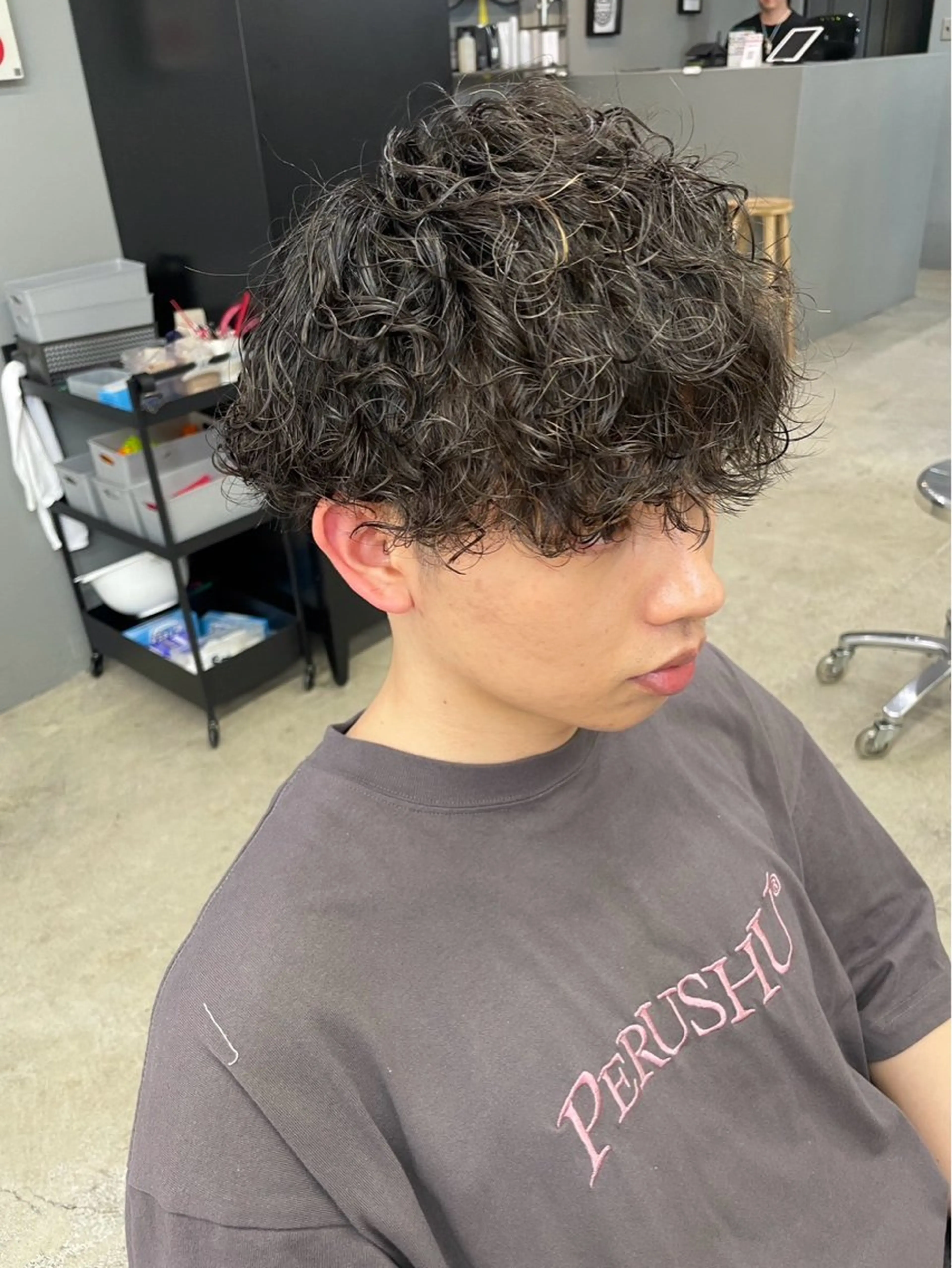 ショート パーマ メンズ メンズ専門サロン wokeのヘアスタイル