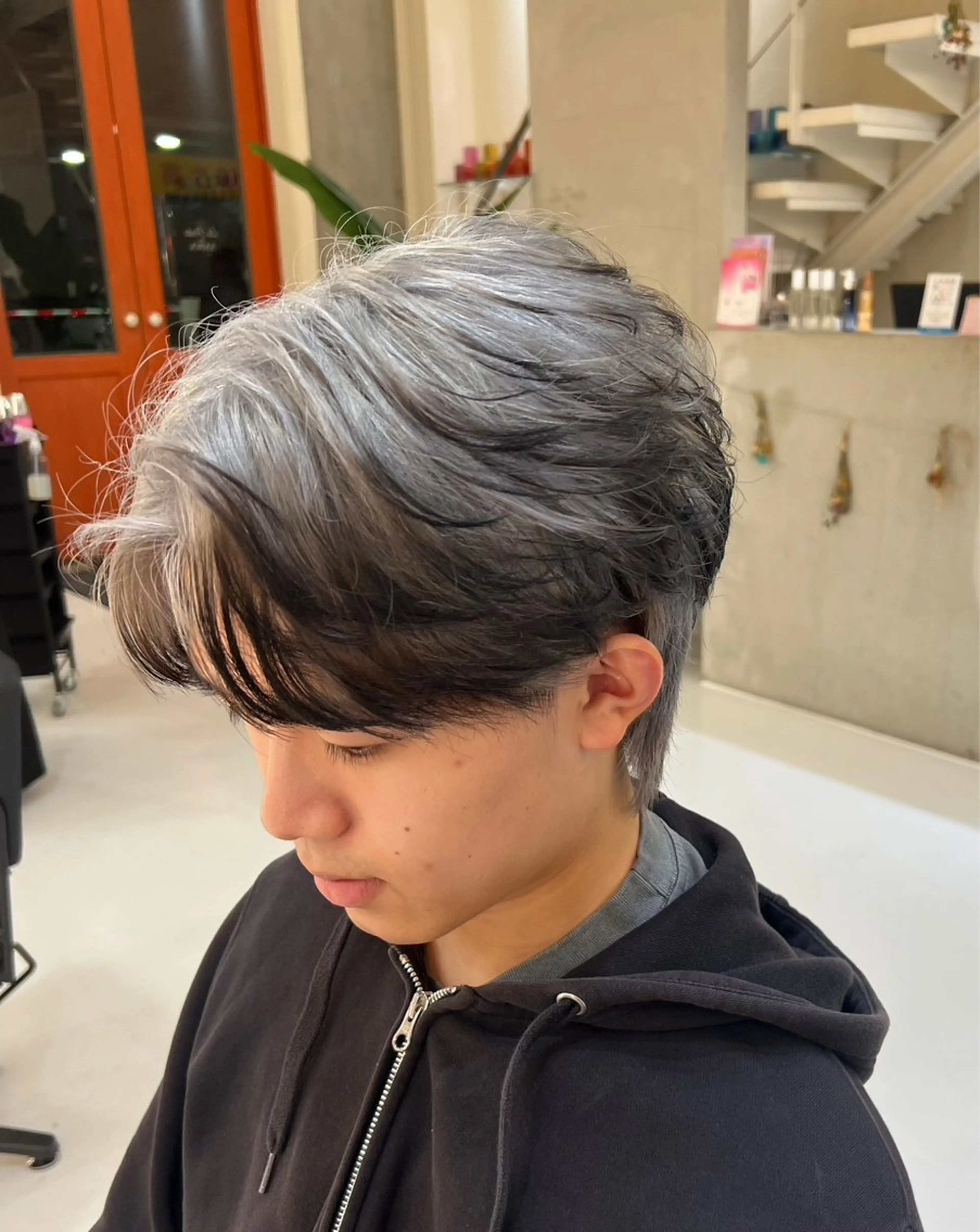 カラー メンズ ヘアカラー トリートメント 滝沢 智希のヘアスタイル